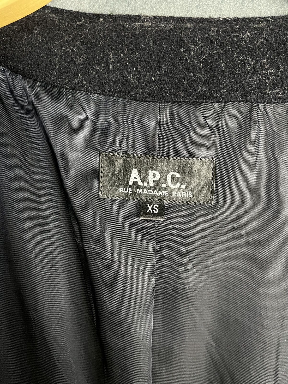 A.P.C. A.P.C Black Wool Coat Size XS / US 0-2 / IT 36-38 - 12 Thumbnail