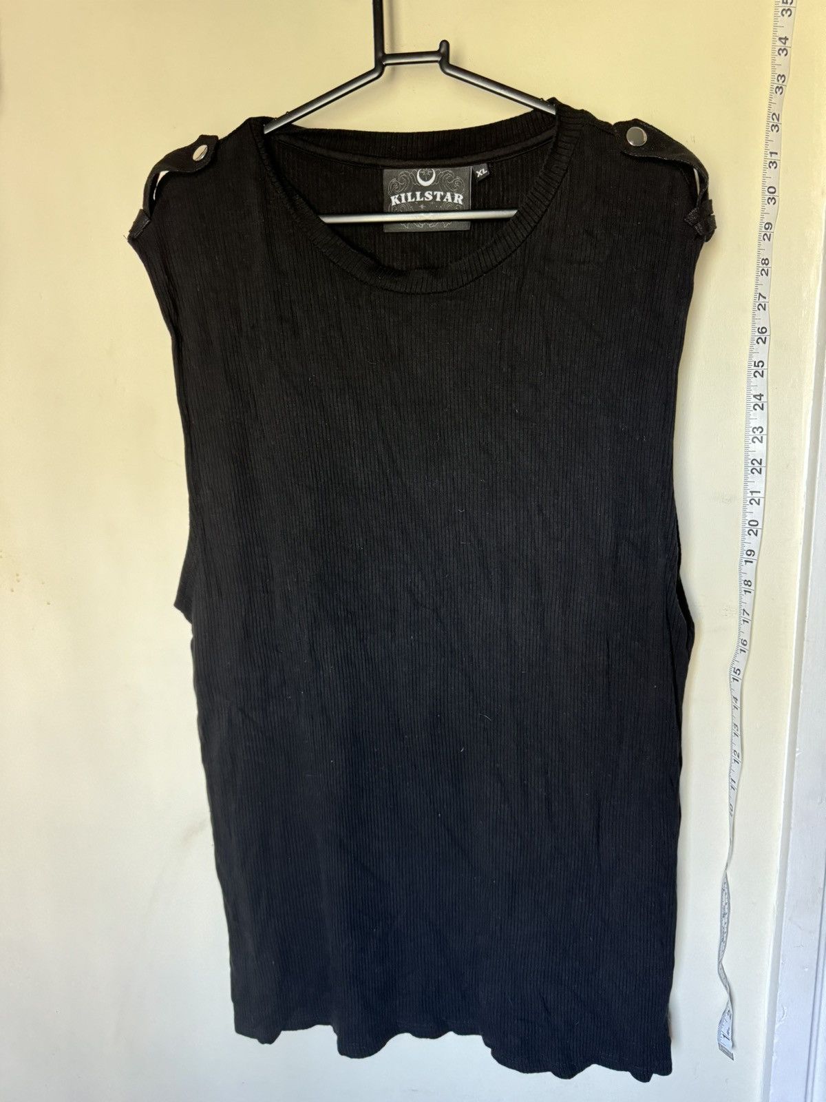 Killstar Killstar Shoulder snap tank top in black Size US L / EU 52-54 / 3 - 3 Thumbnail