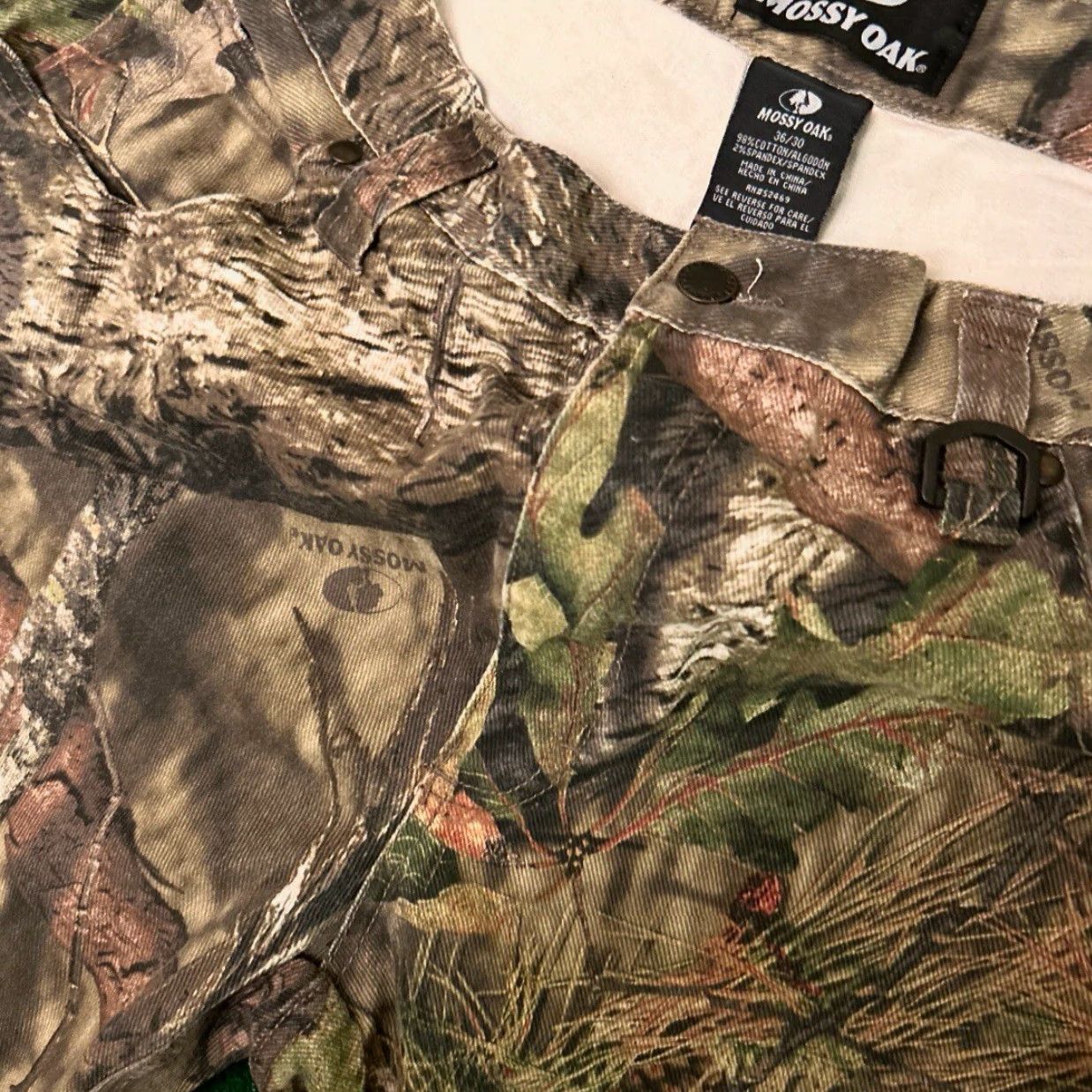 Vintage VINTAGE Mossy Oak Real Tree Camo Hunter Baggy Skater Jeans Mens 36 Wide-Leg Casual Outdoor Grunge Hip Hop Punk 90s Y2K Realtree Hunting Skater Size US 36 / EU 52 - 4 Thumbnail