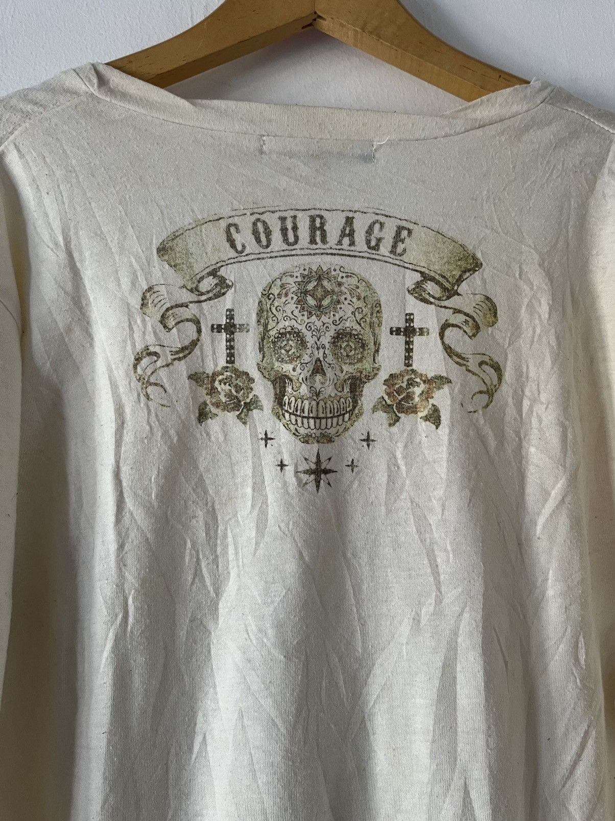 semanticdesign Vintage Semantic Design Courage Skull Big Logo Long Sleeve Size US M / EU 48-50 / 2 - 6 Thumbnail