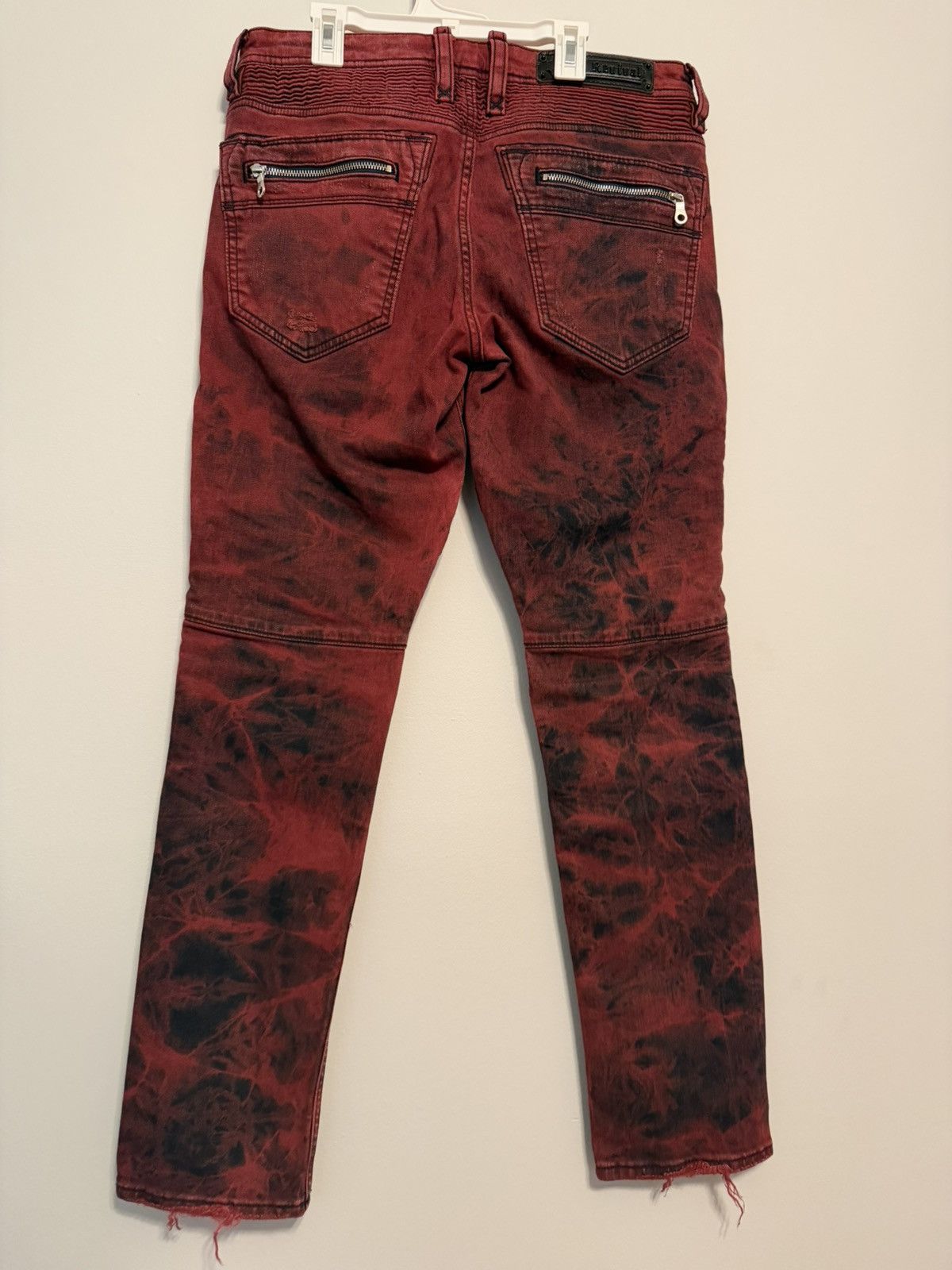 Rock Revival Men’s Rock Revival Moto Jeans-Red Size US 32 / EU 48 - 9 Thumbnail