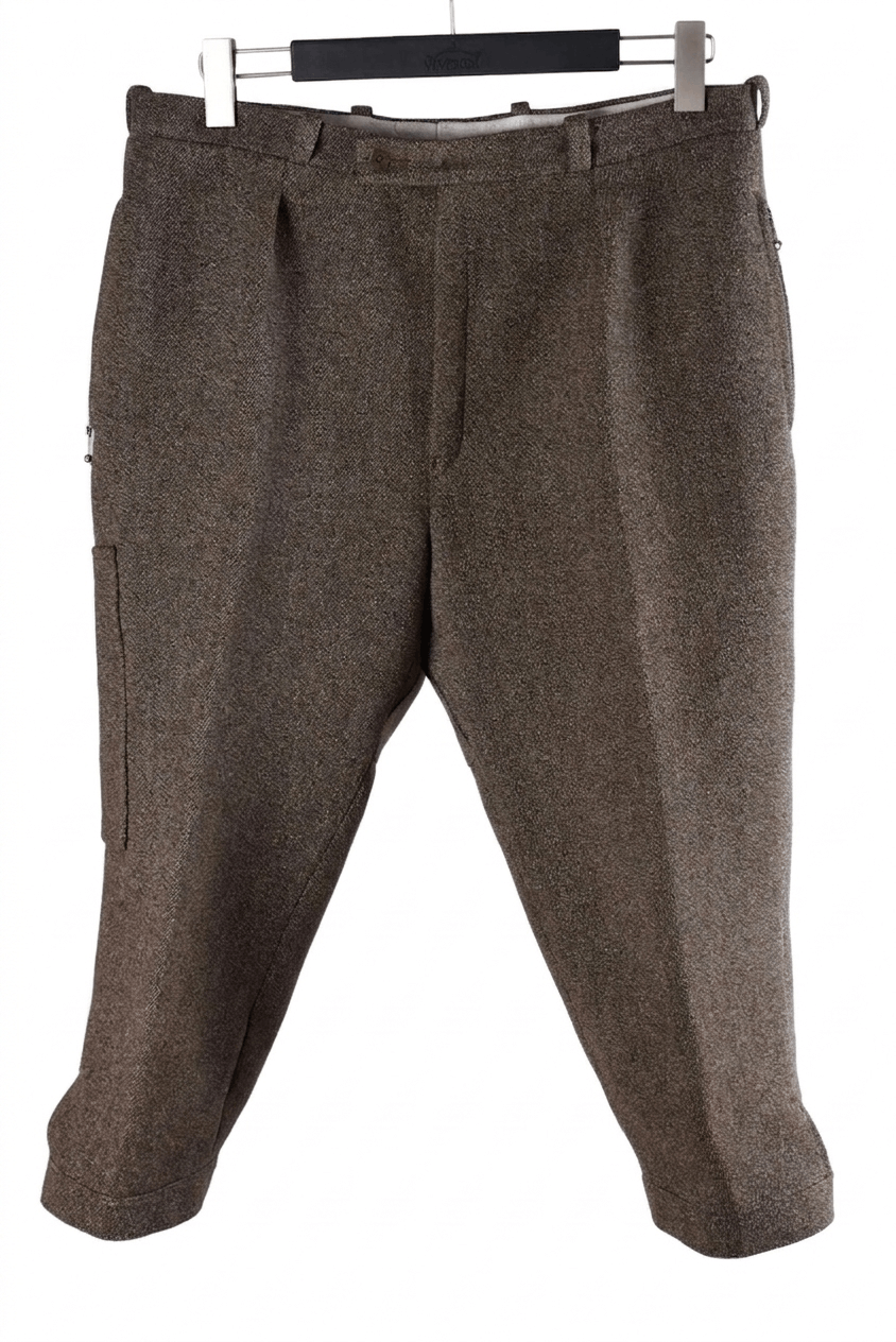 Moncler Moncler Grenoble Vintage Wool Blend Trousers Brown W35 / L20 Size US 30 / EU 46 - 1 Thumbnail