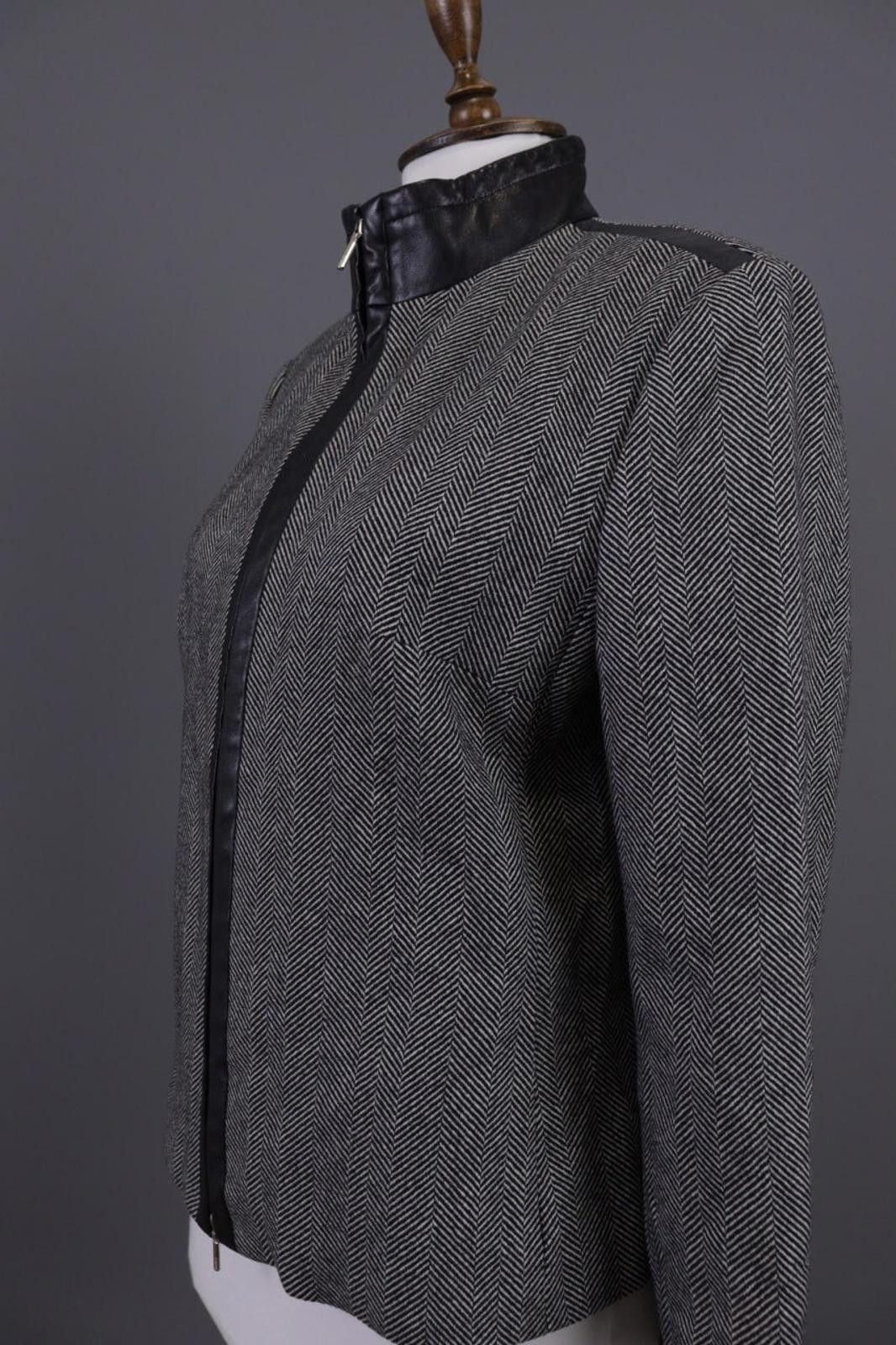 Polo Ralph Lauren Laurel by Escada Gray Full Zip Designer Jacket Size 40 / M Size M / US 6-8 / IT 42-44 - 6 Thumbnail