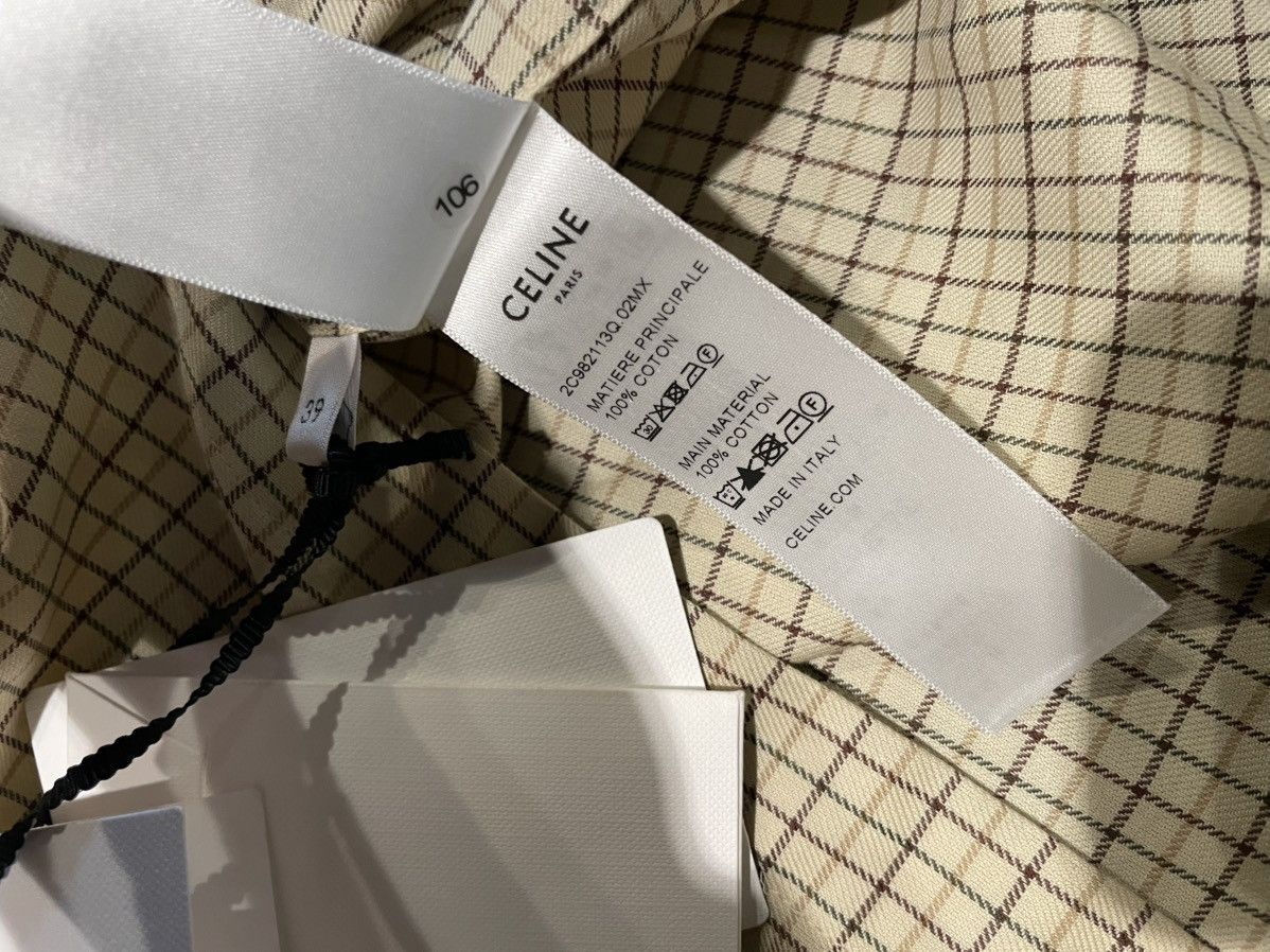 Celine Loose shirt in checked cotton Size US XL / EU 56 / 4 - 6 Thumbnail