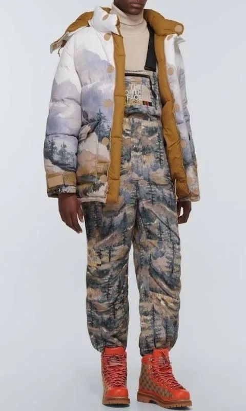 Gucci × The North Face x The North Face Forest Trail Print Down Puffer Parka Jacket Size US S / EU 44-46 / 1 - 4 Thumbnail