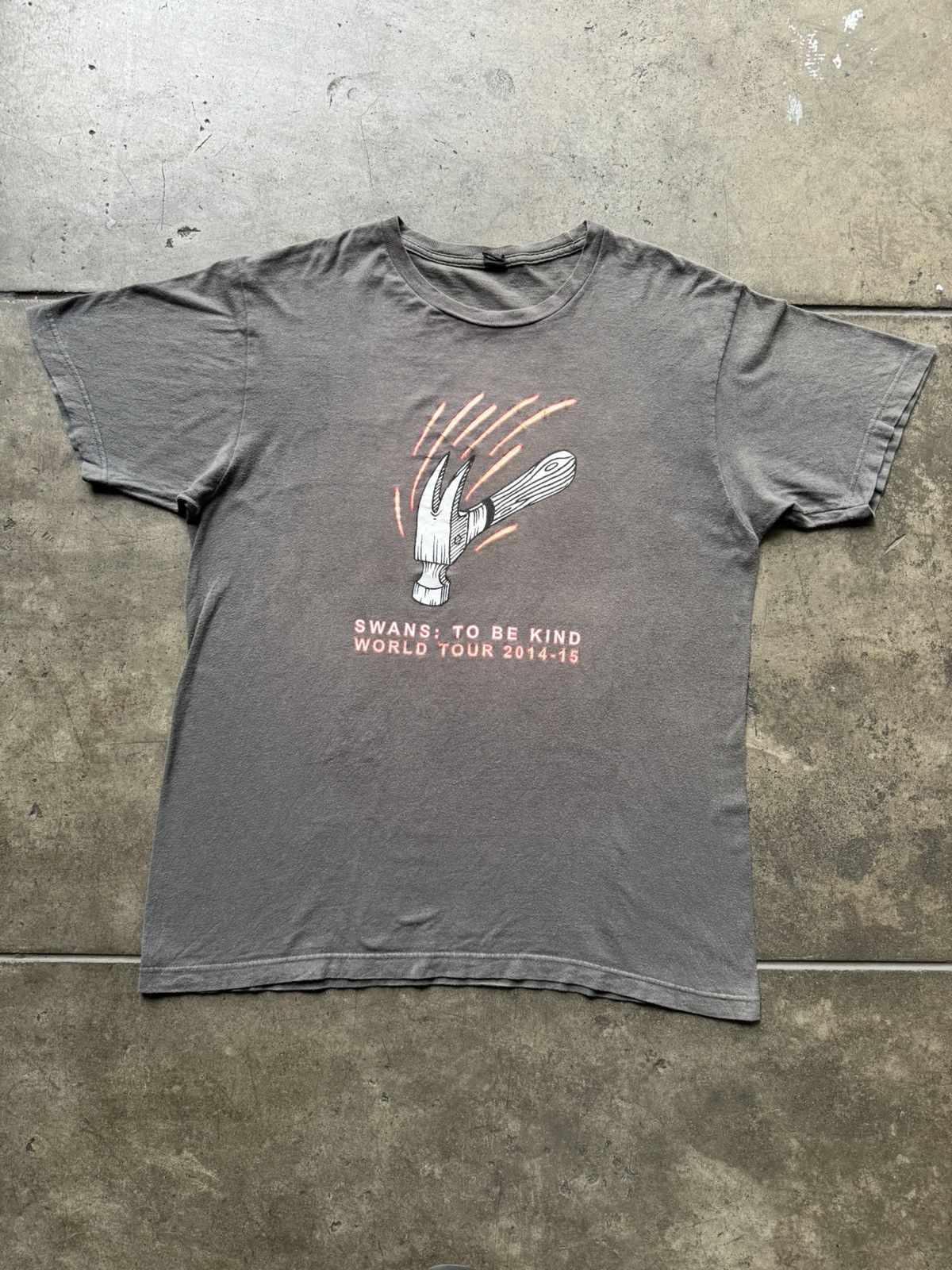 Vintage VTG 2014 Swans To Be Kind Band Tee Shirt Tour Greed Filth Size US L / EU 52-54 / 3 - 2 Thumbnail