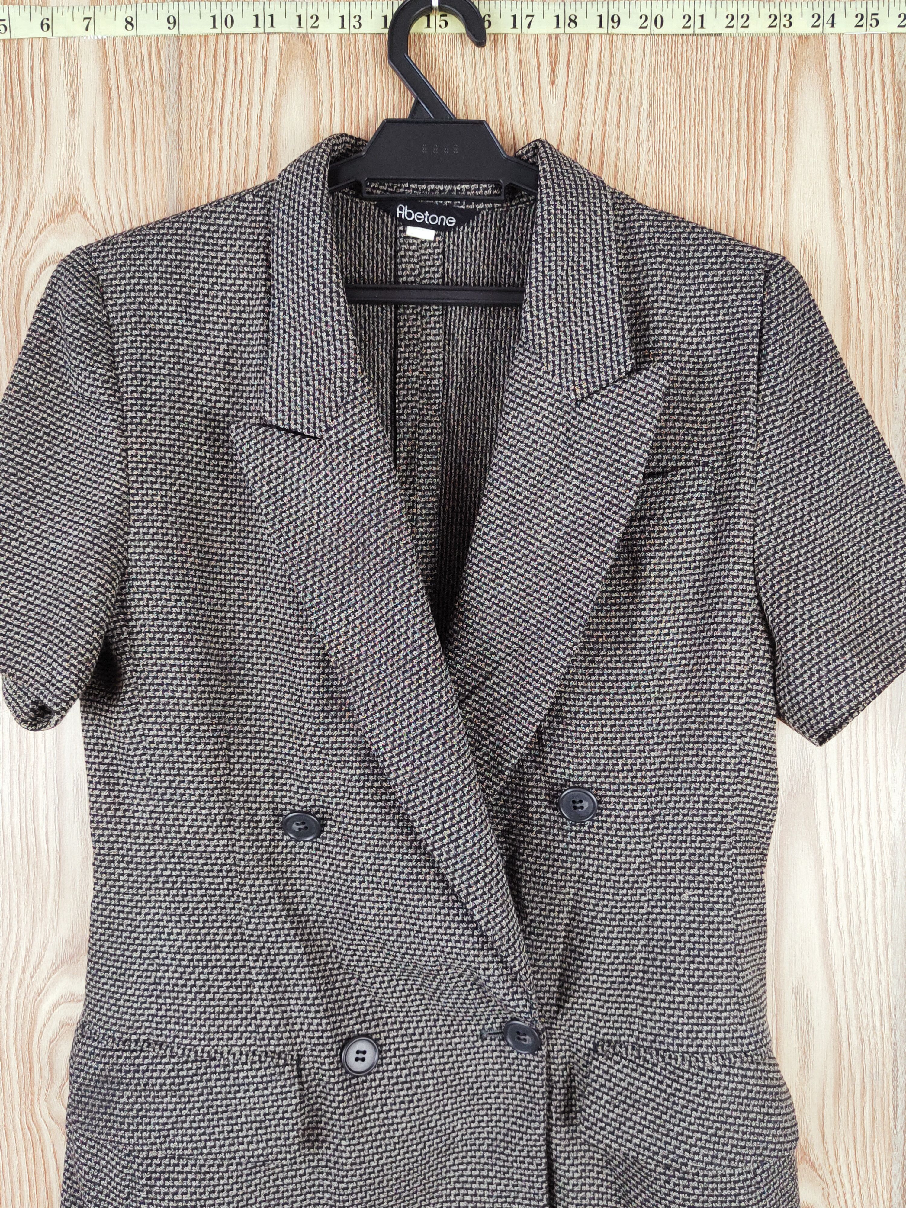 Japanese Brand × Vintage Vintage 💥 Abetone Black Short Sleeve Blazers Size S / US 4 / IT 40 - 2 Thumbnail