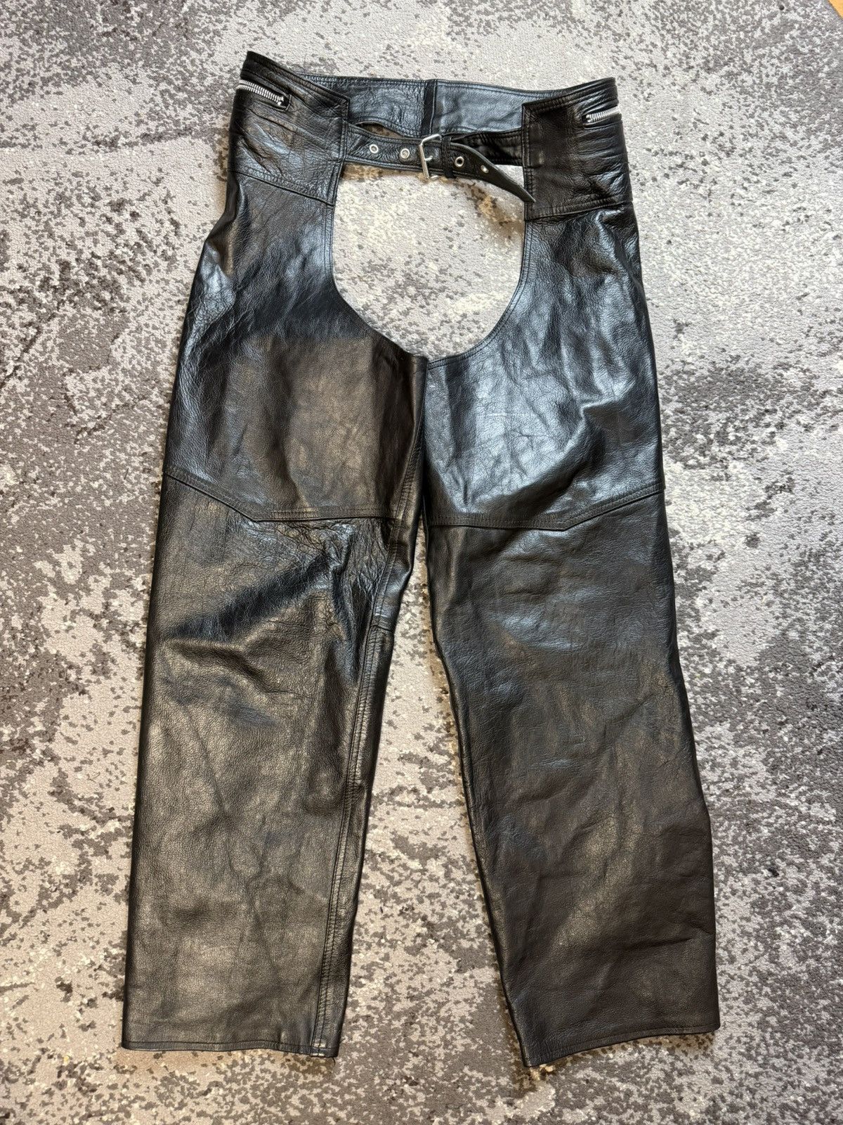 Japanese Brand Vintage y2k Opium Owens Style Suede Chaps Spirit Biker Size US 34 / EU 50 - 9 Thumbnail