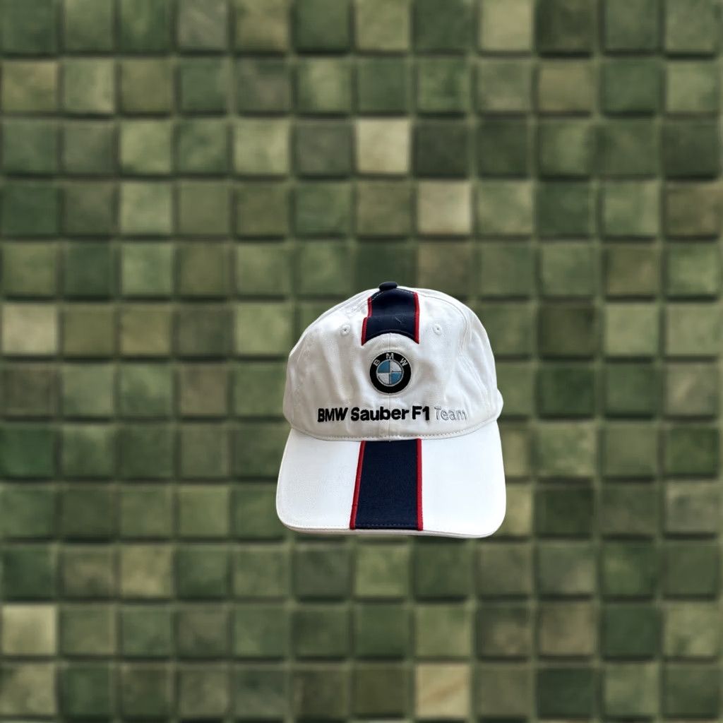 BMW VINTAGE BMW Sauber F1 Team Racing 2007 White Classic Cap Hat One Size Men Size ONE SIZE - 1 Thumbnail