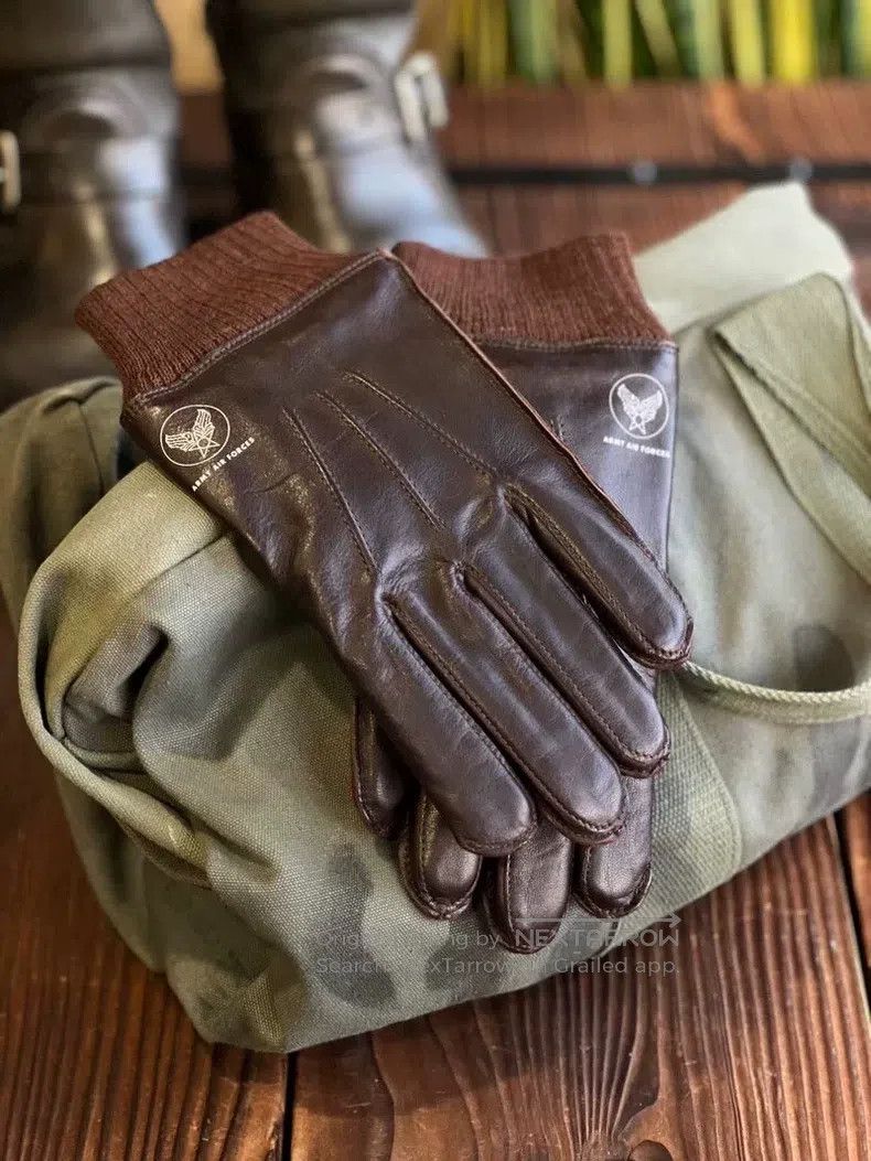 The Real McCoy's The Real McCoys Horse Leather Flight Gloves Size ONE SIZE - 2 Thumbnail