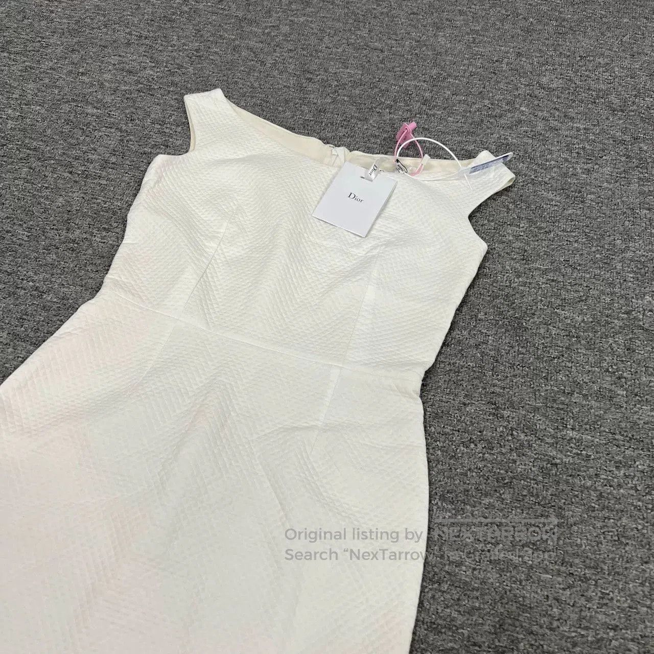 Dior Dior White Sleeveless Fitted Dress. Size XS / US 0-2 / IT 36-38 - 2 Thumbnail