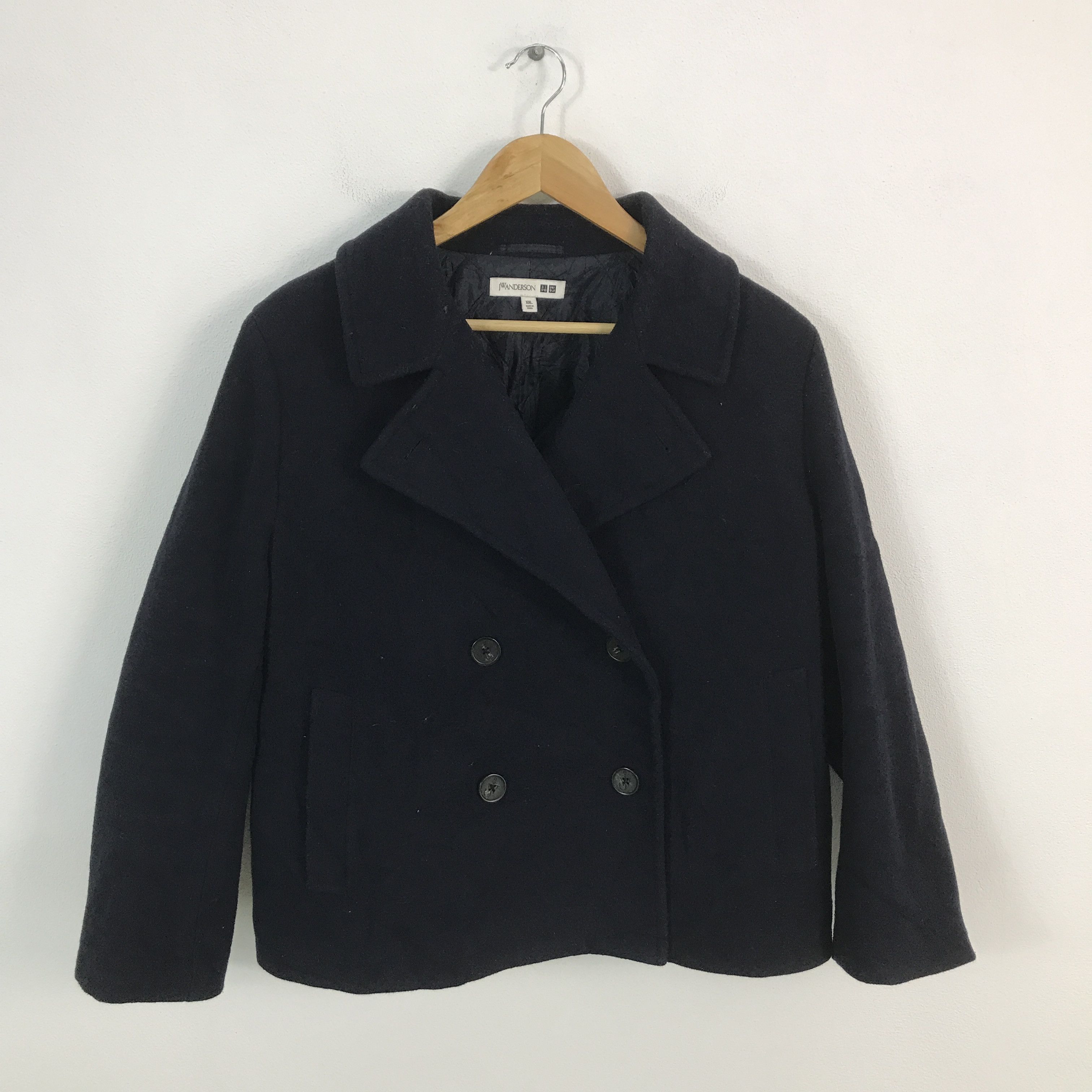 JW Anderson × Uniqlo J.w Anderson x Uniqlo Wool double breasted coat jacket Size US XXL / EU 58 / 5 - 1 Thumbnail