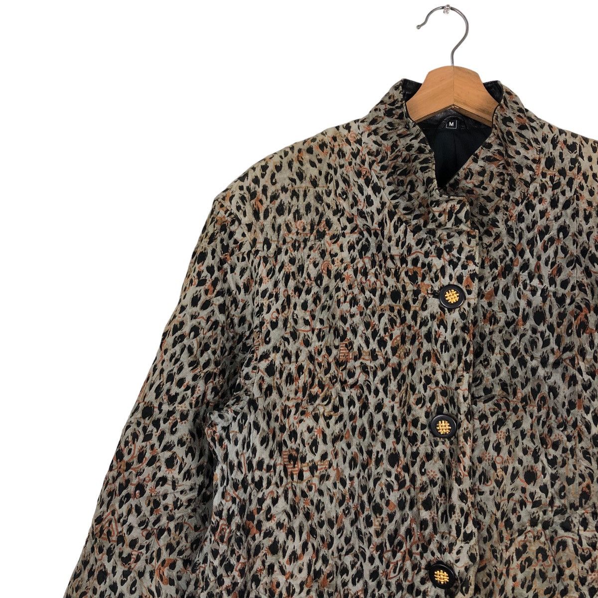 Japanese Brand 🔥Vintage Leather Jacket Long Partina Tokyo Leopord Design Size US M / EU 48-50 / 2 - 7 Thumbnail