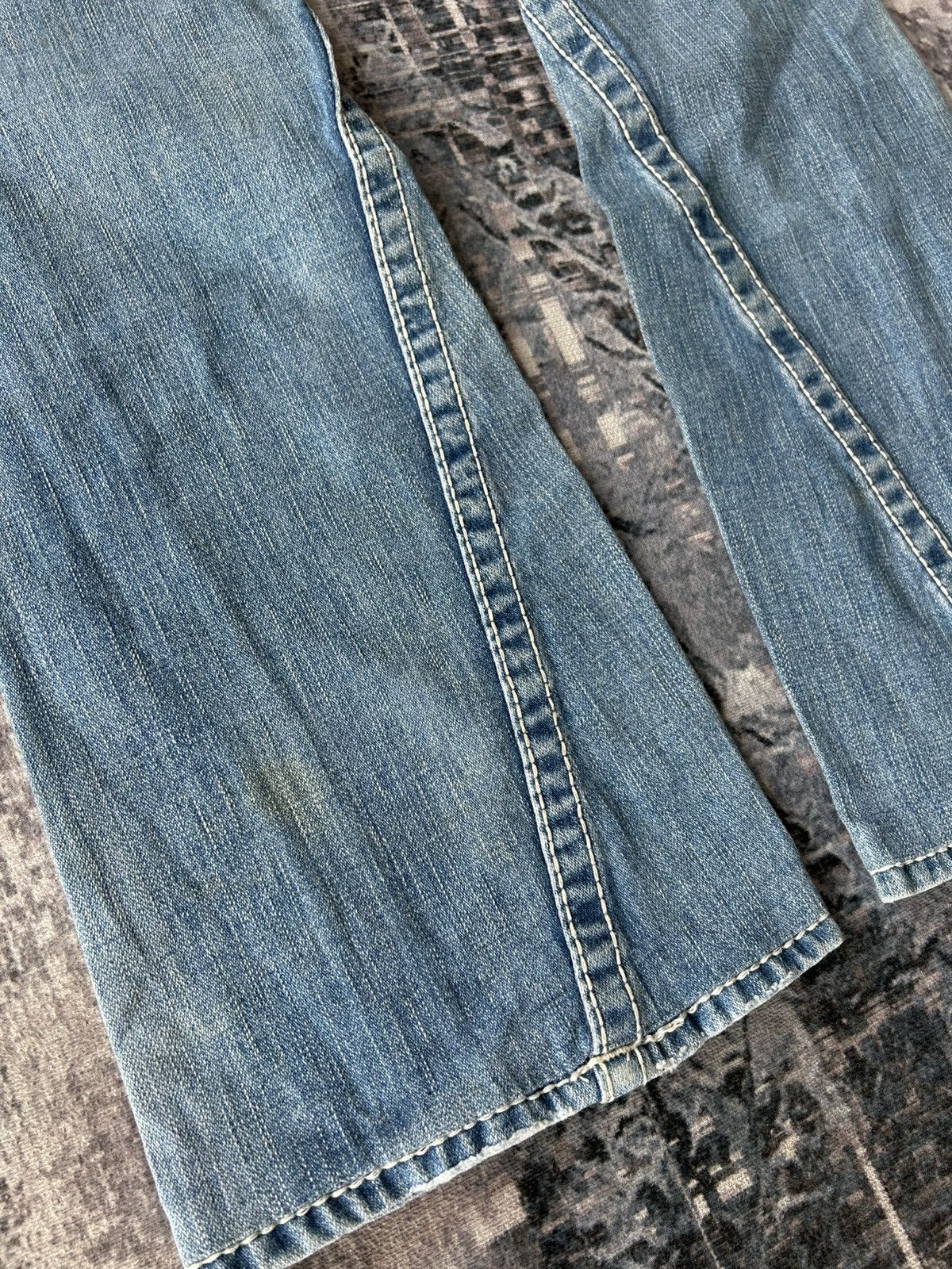 If Six Was Nine True Religion Flared Patchwork Jeans Size US 28 / EU 44 - 14 Thumbnail