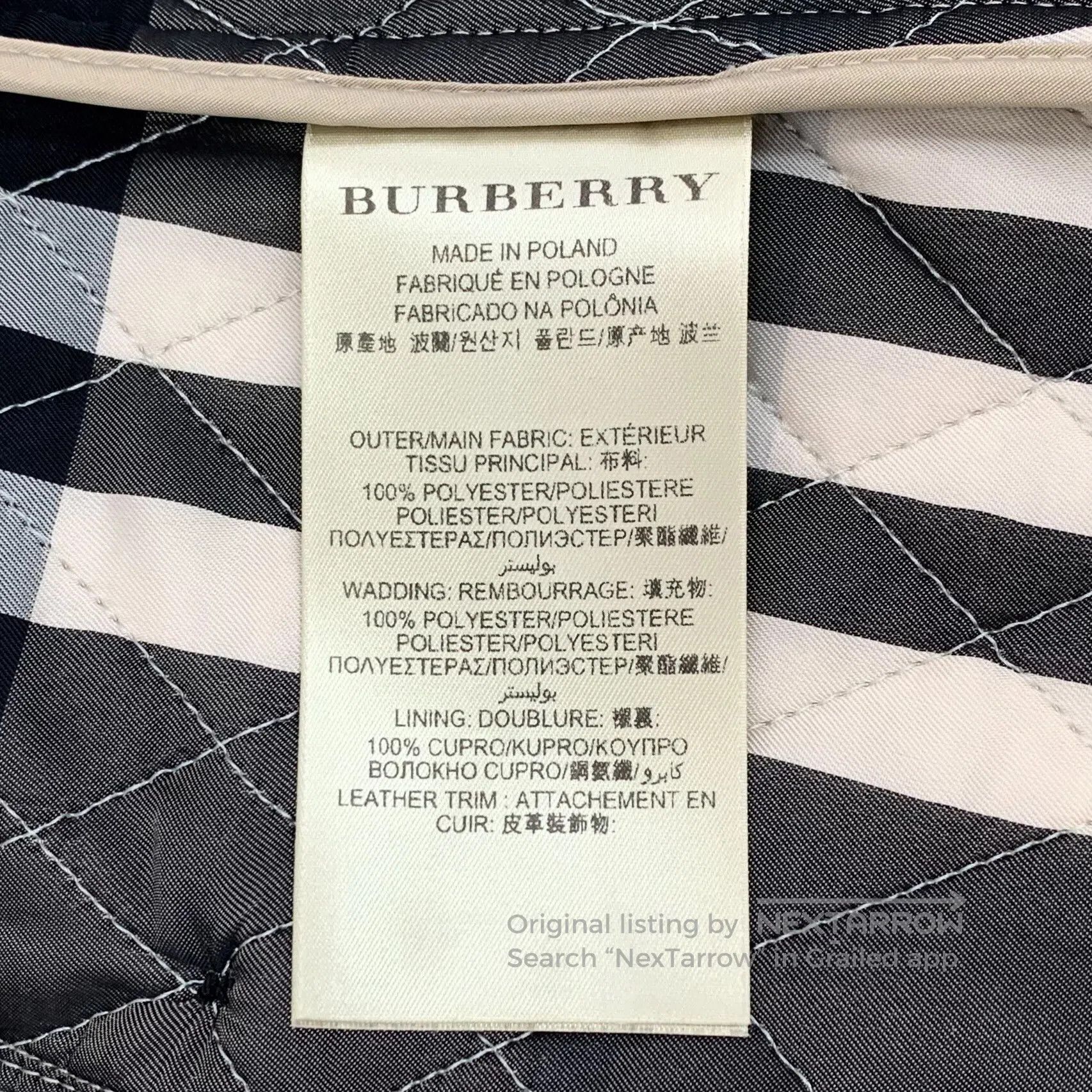 Burberry Burberry Light Brown Diamond Pattern Notched Collar Single Size XS / US 0-2 / IT 36-38 - 7 Thumbnail