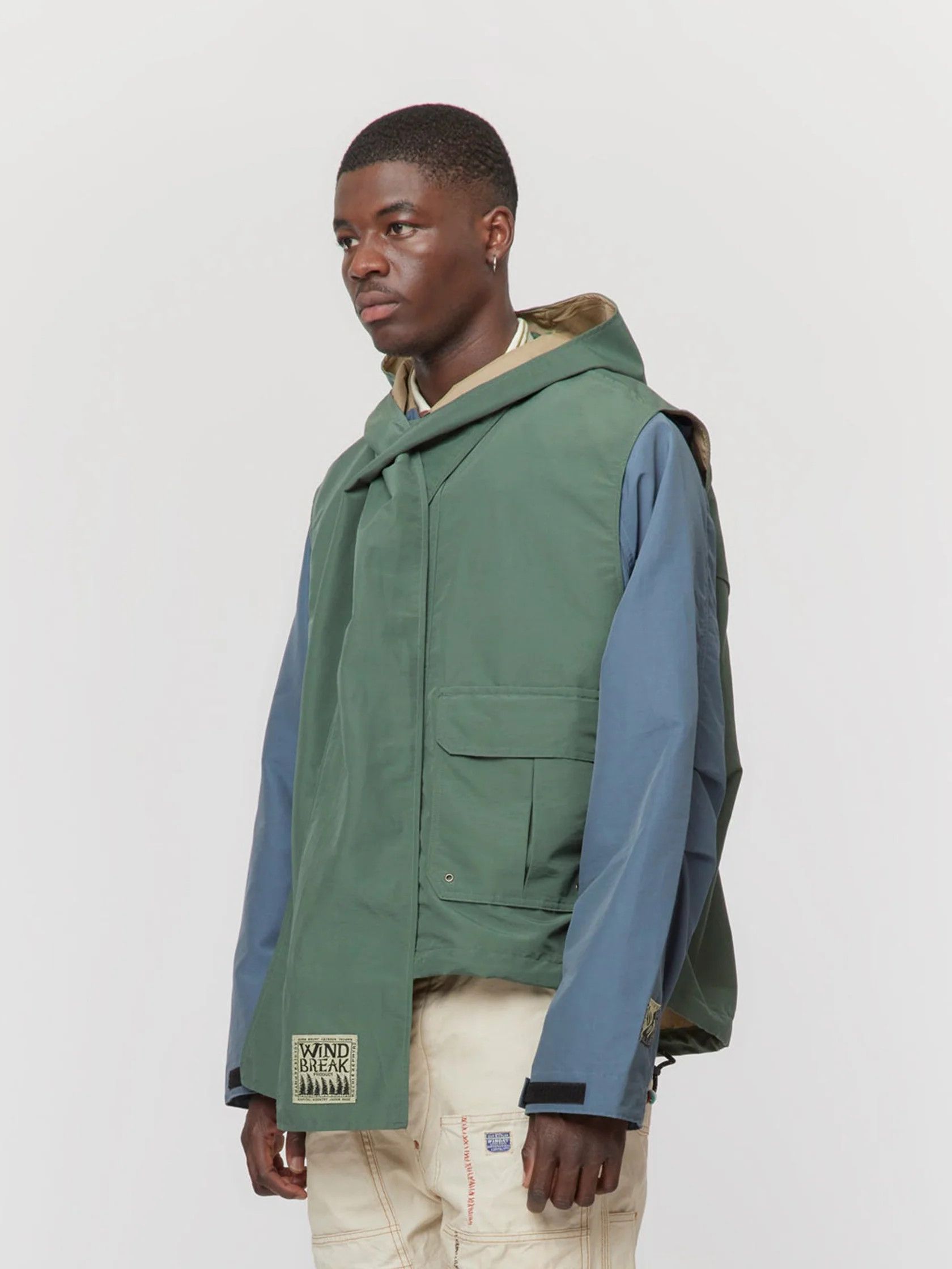 Kapital $781 Kapital 60/40 Cloth Hooded GALE Vest Size US XXL / EU 58 / 5 - 3 Thumbnail