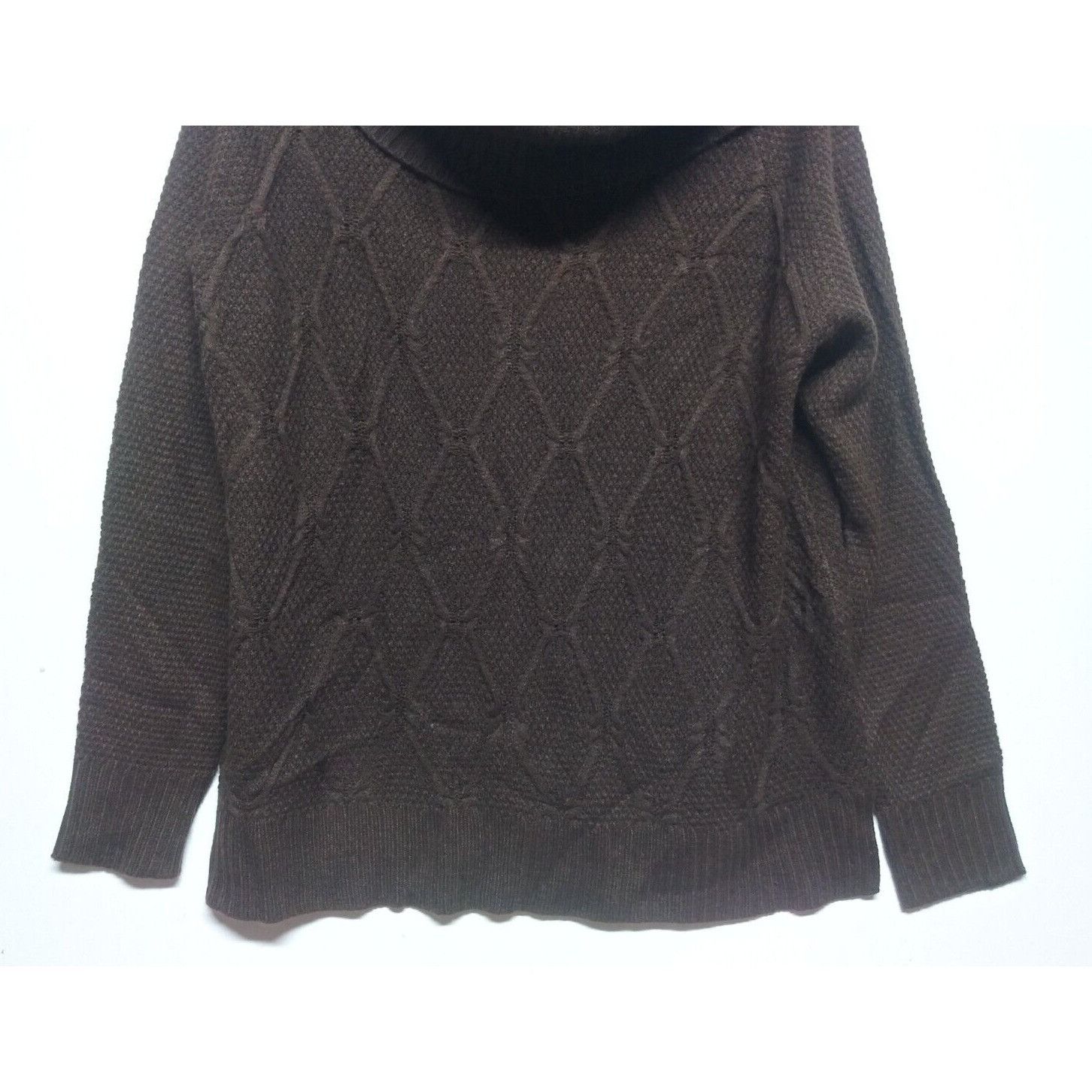 Designer NYC Alliance Sweater XXL brown cowl neck pullover Size XXL / US 16-18 / IT 52-54 - 4 Thumbnail