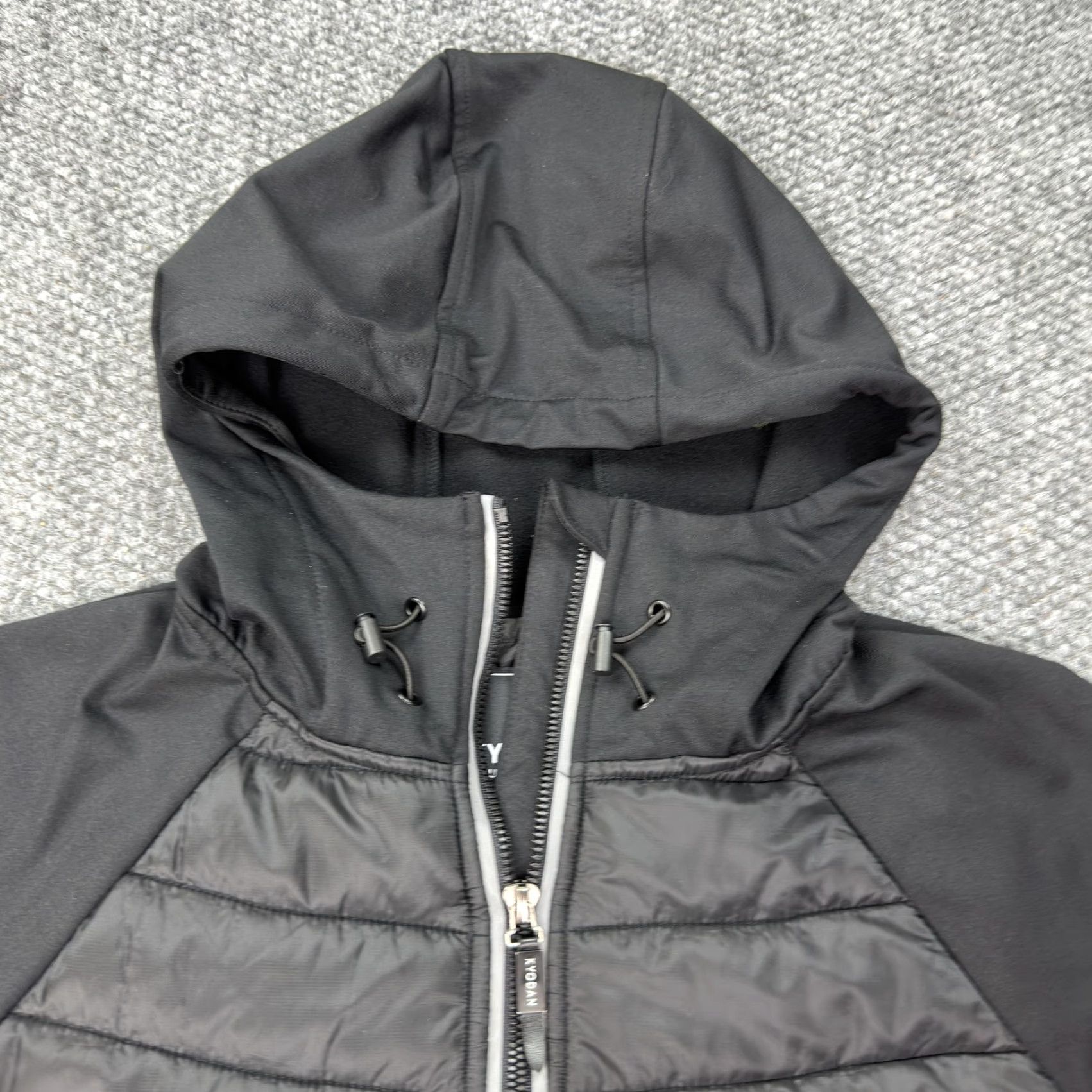 Kyodan Kyodan Outdoor Jacket Womens S Black Hooded Full Zip Softshell Insulated Puffer Pocketed Zip Front Lightweight Activewear Coat Mens Womens Girls Boys? Size S / US 4 / IT 40 - 2 Thumbnail