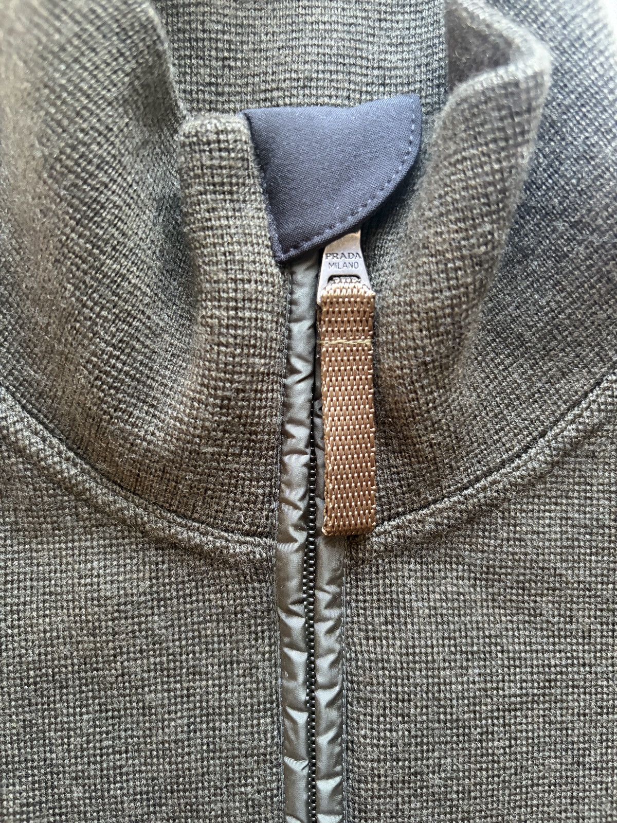 Prada Prada Sport Wool Half-Zip Sweater — Olive / Size 50 (M/L) Size US M / EU 48-50 / 2 - 6 Thumbnail
