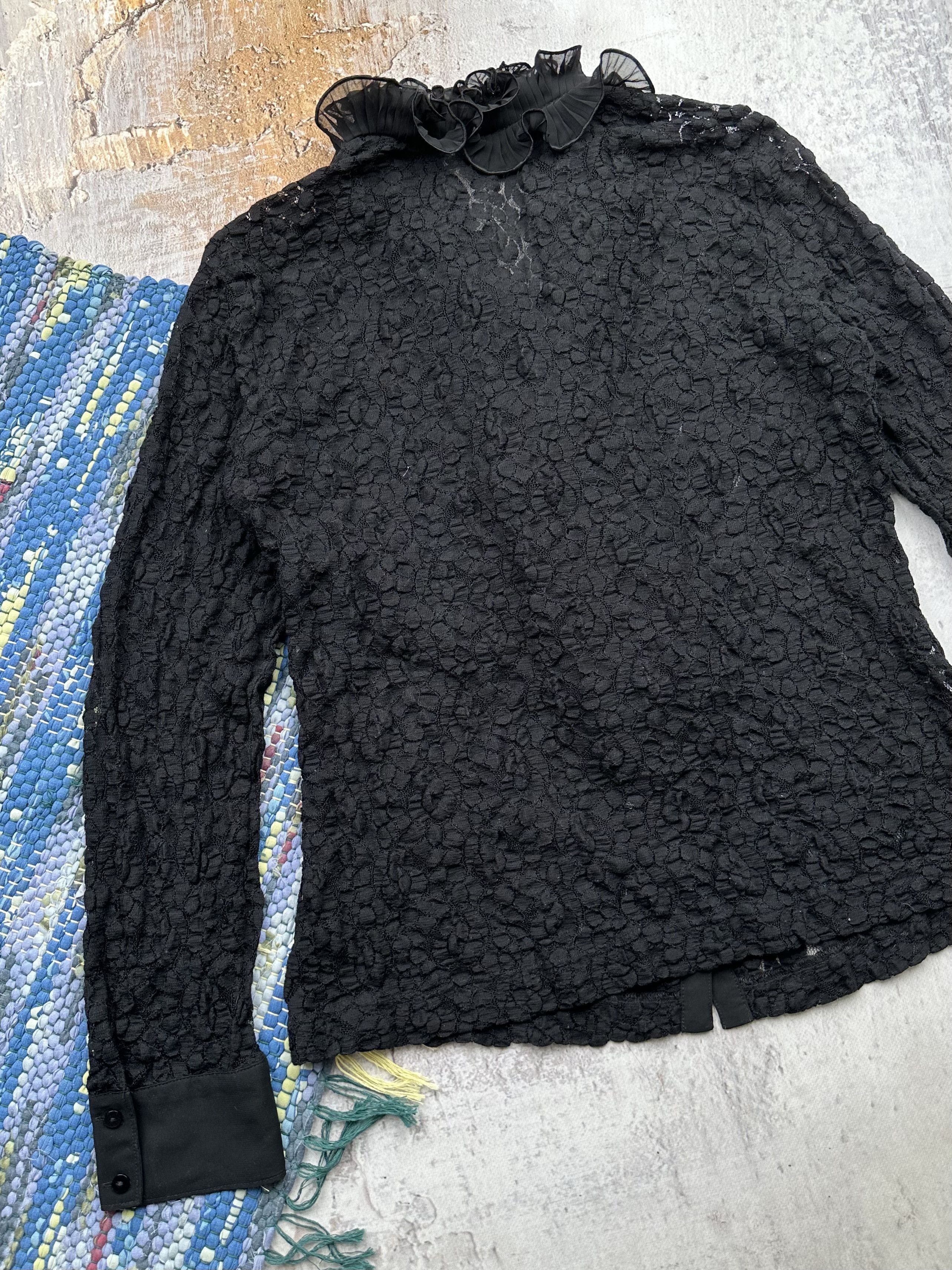 Vintage Vintage Lace Blouse A121(118) Size L / US 10 / IT 46 - 6 Thumbnail