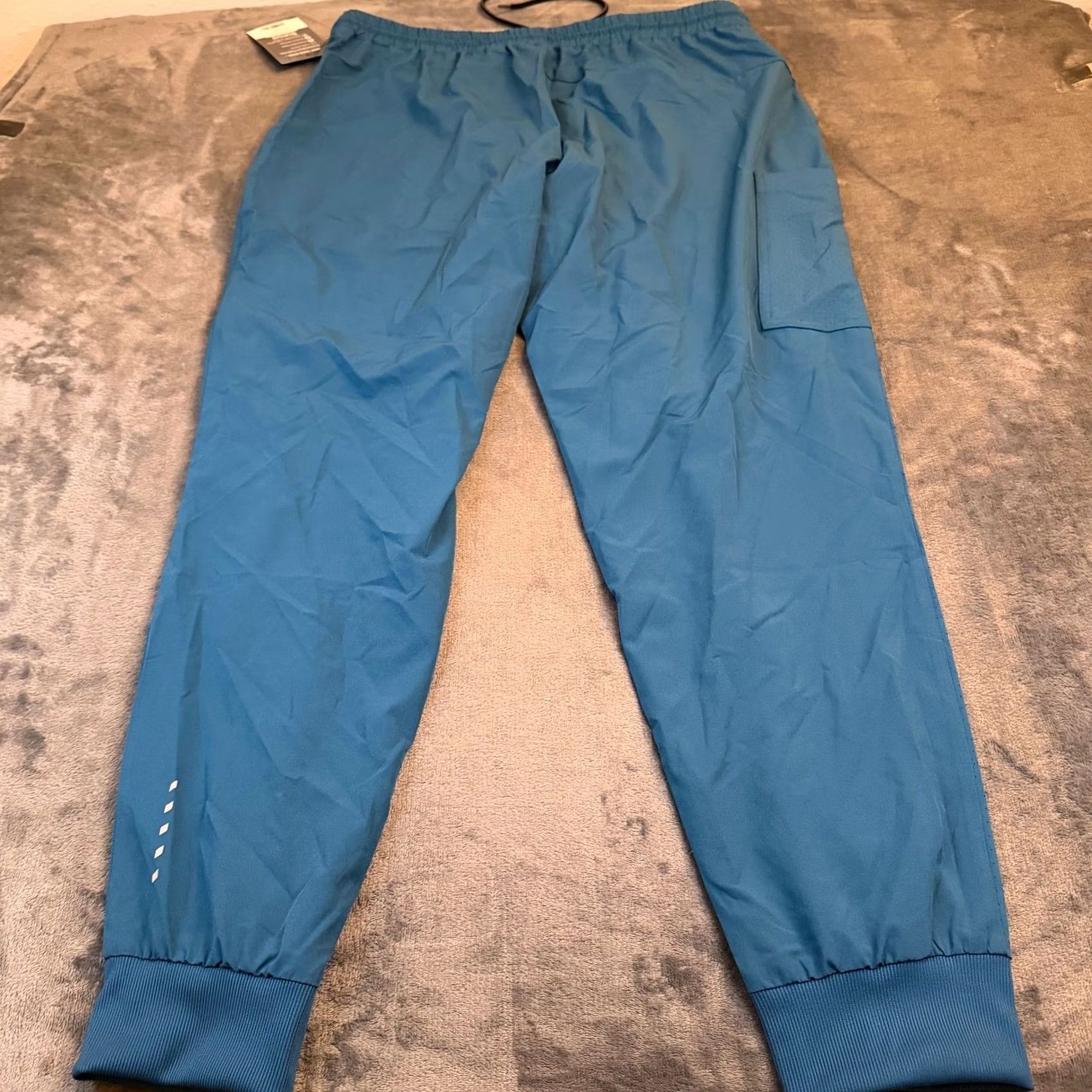 Vintage Barco One Cargo Jogger Scrubs Mens Large 6-Pocket Bahama Blue NWT Barco One Size US 33 - 5 Thumbnail