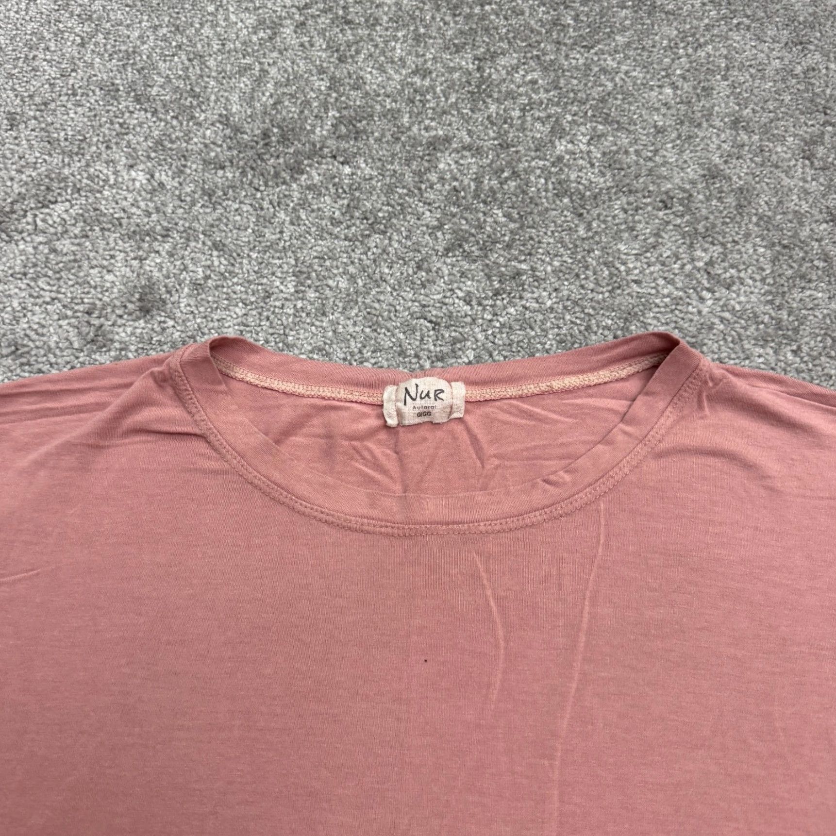Pinko Nur Blouse Shirt Womens XL Pink Short Sleeve Ruffle Knit Crew Neck Casual Bohemian Classic Modern Classic Relaxed Fit Regular Womens Size XL / US 12-14 / IT 48-50 - 3 Thumbnail