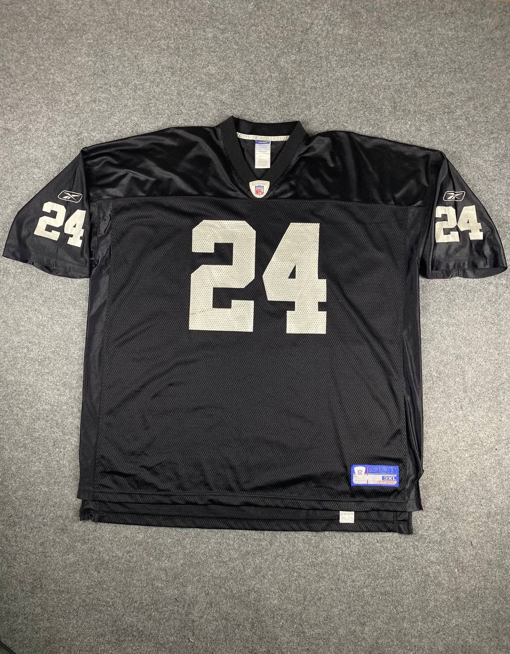 image of Nfl x Oakland Raiders Vintage Charles Woodson Oakland Raiders Jersey By Reebok in Black (Size 2XL)