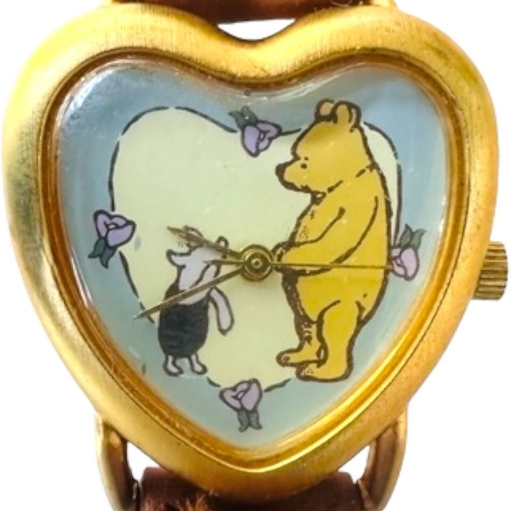 image of Disney Ingersoll Classic Winnie The Pooh Piglet Heart S in Gold, Women's