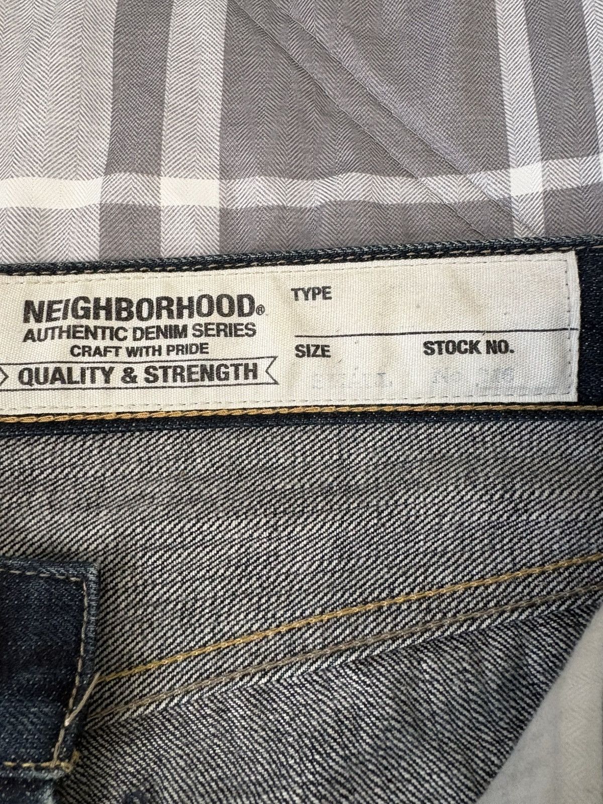 Neighborhood Neighborhood Deep Narrow Rigid Indigo 14oz Selvedge Denim Size US 30 / EU 46 - 11 Thumbnail