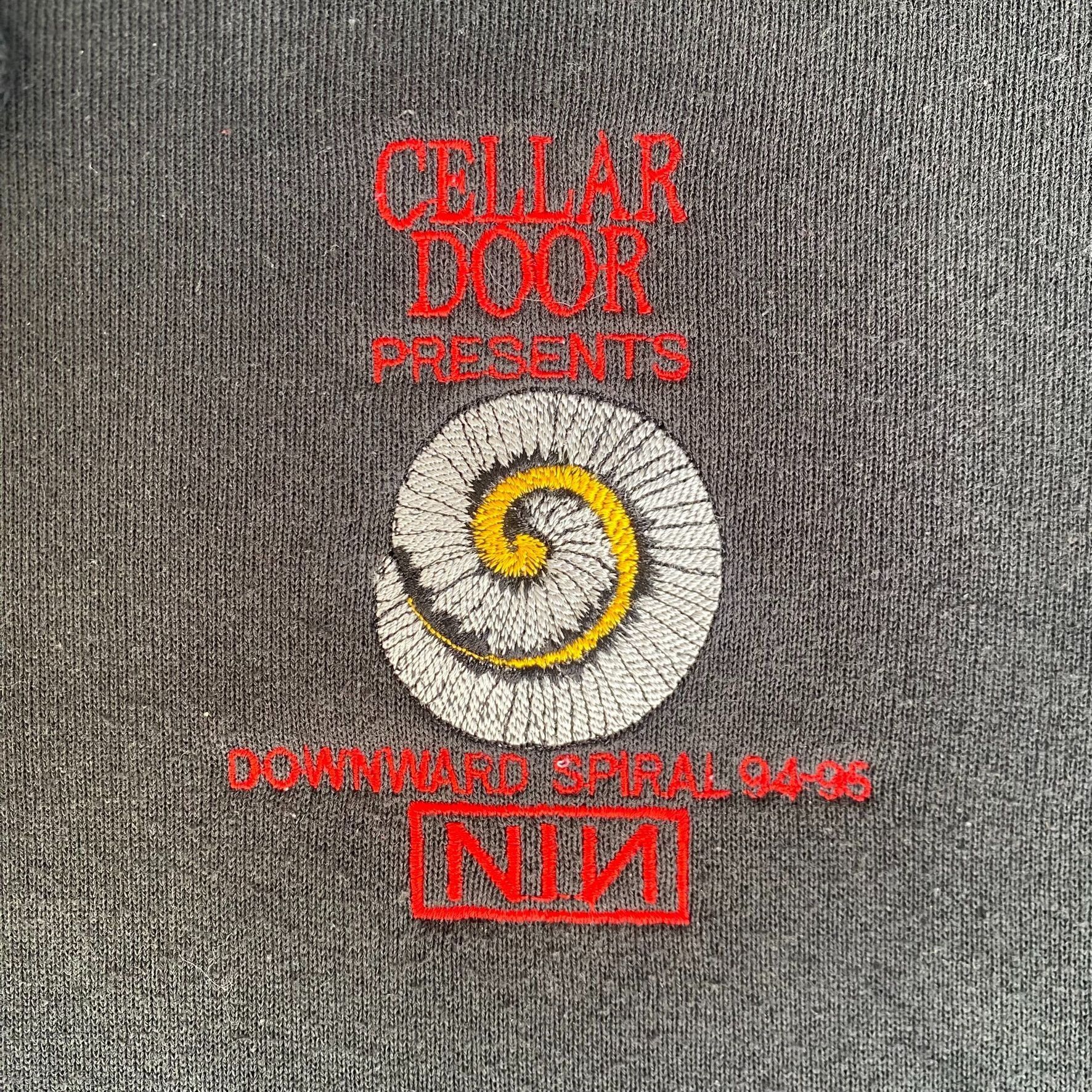 Band Tees Vintage 90s Nine Inch Nails Hoodie Downward Spiral Tour Blac Size US XL / EU 56 / 4 - 3 Thumbnail