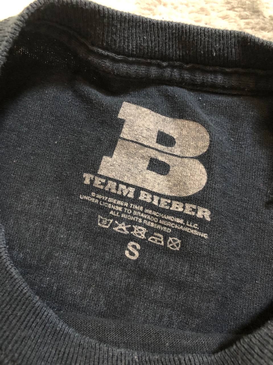 Justin Bieber Black Graphic Long Sleeve Top Size US S / EU 44-46 / 1 - 2 Thumbnail