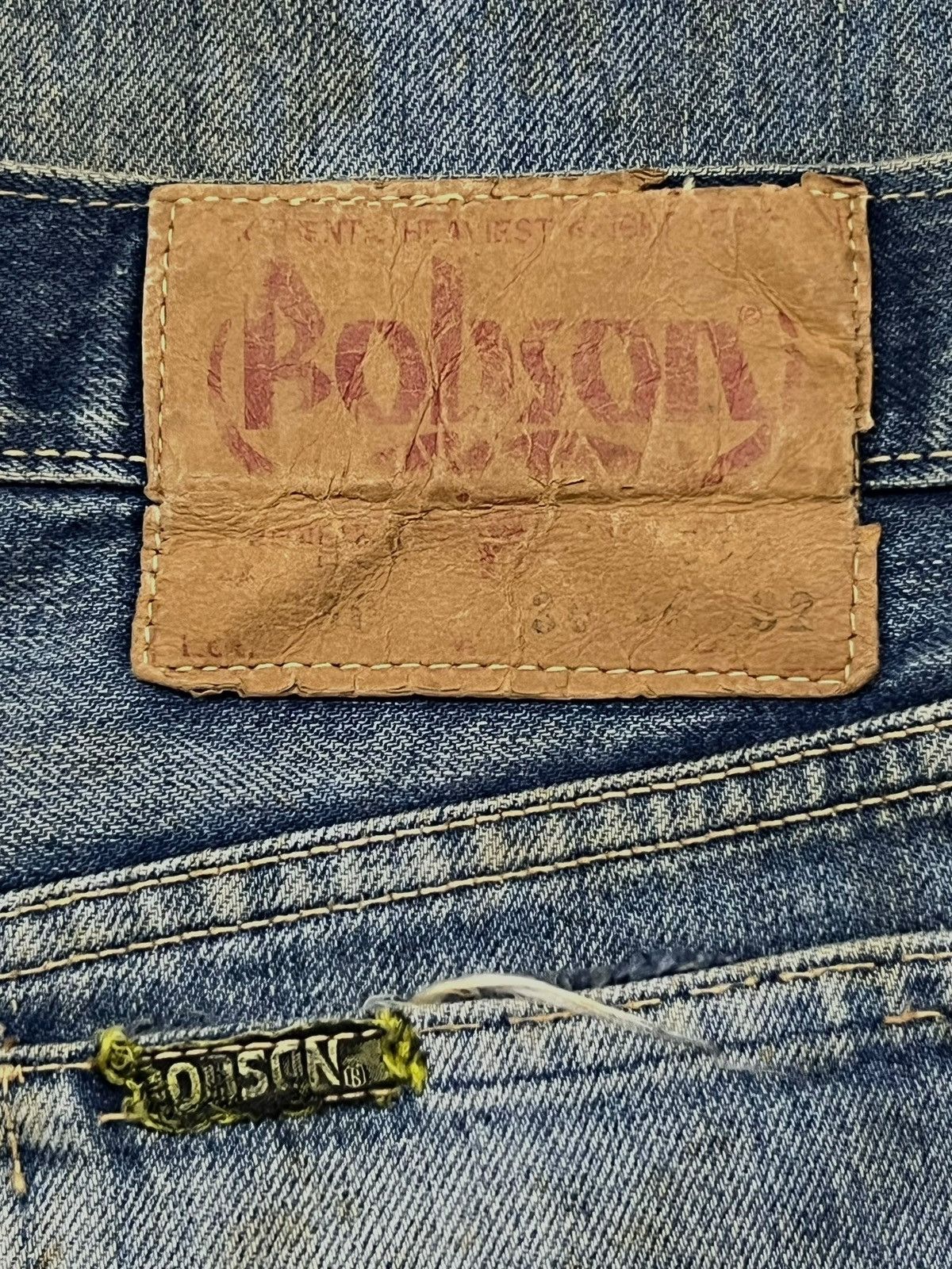 Japanese Brand Flared Vintage 80s Bobson Japan - Faded Mud Wash, Distressed Size US 29 - 14 Thumbnail