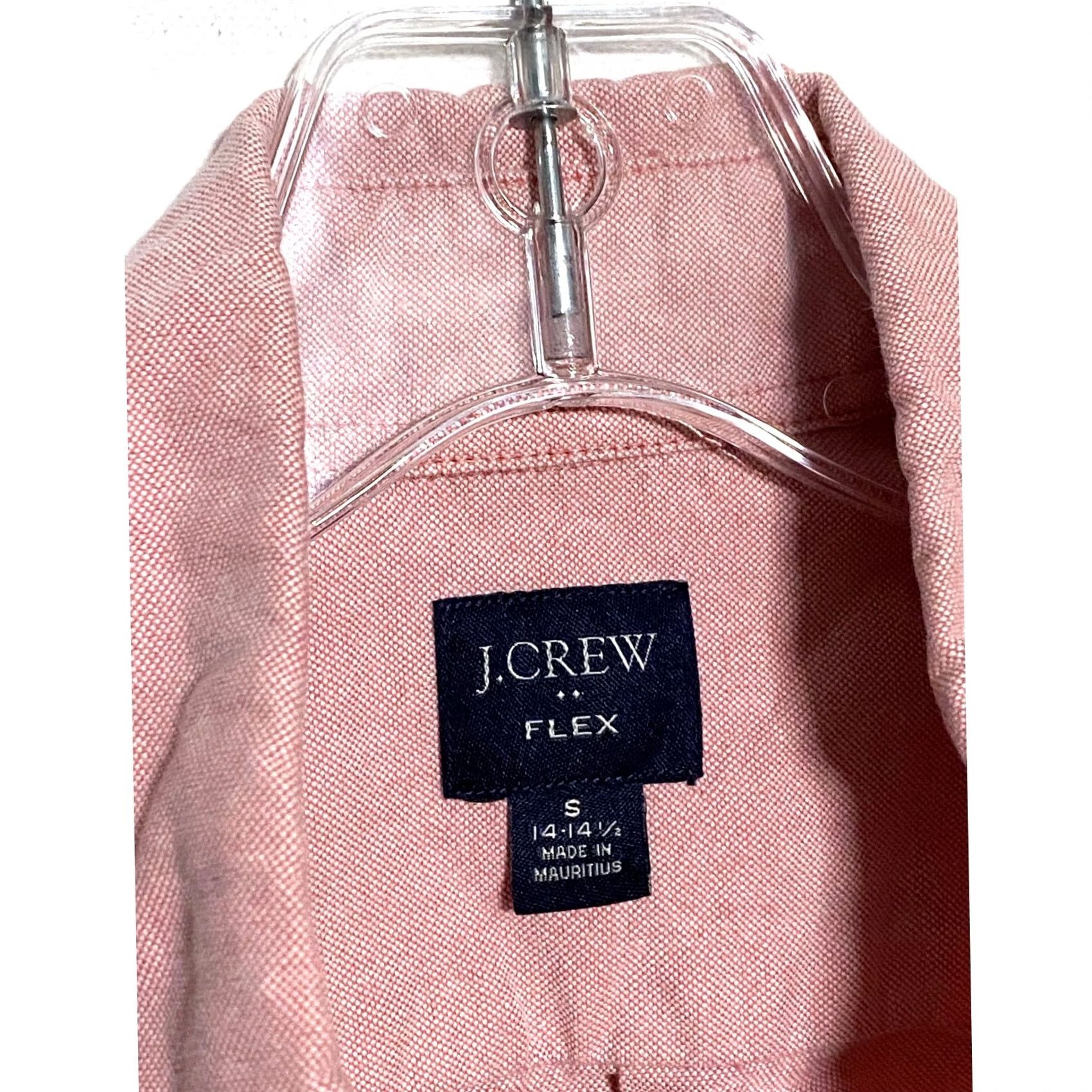 J.Crew J. Crew Oxford Pink Flex Button Dress Shirt Mens S 14-14.5 Office Preppy Size 36R - 5 Thumbnail