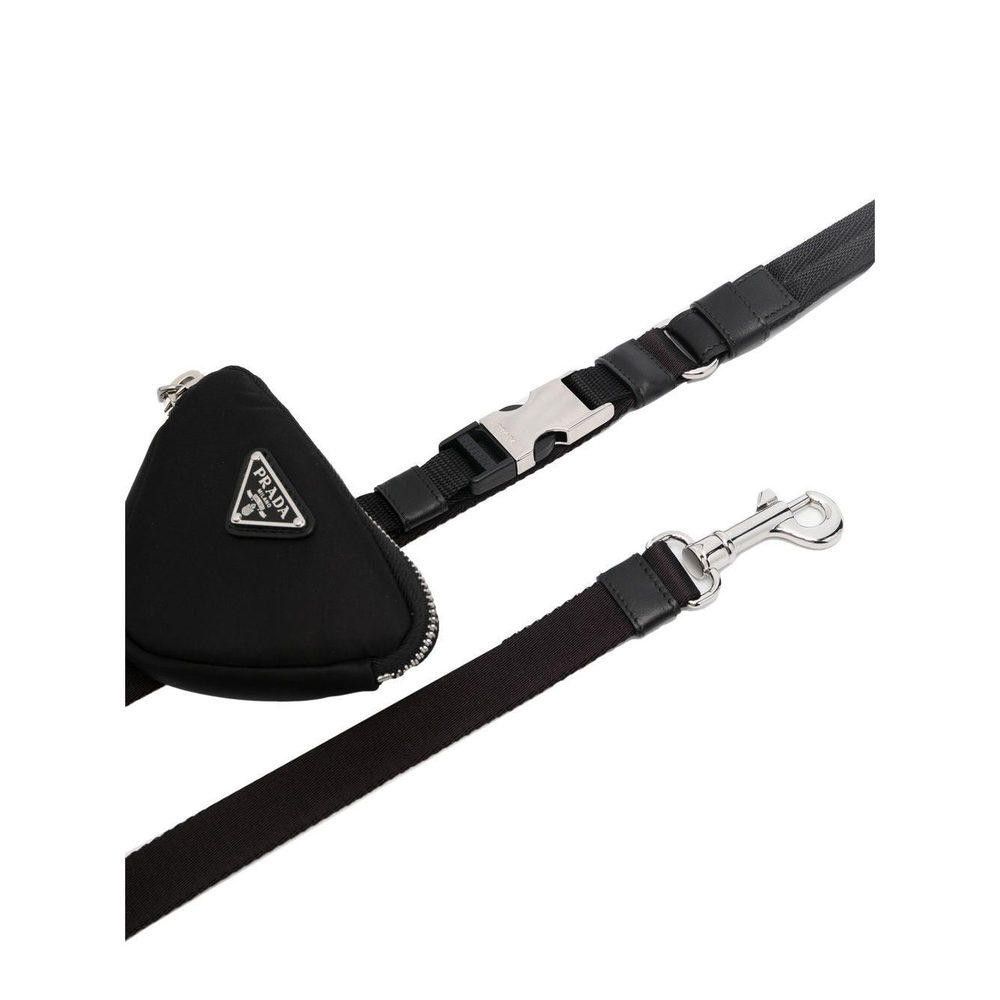 PRADA BLACK LOGO LEASH