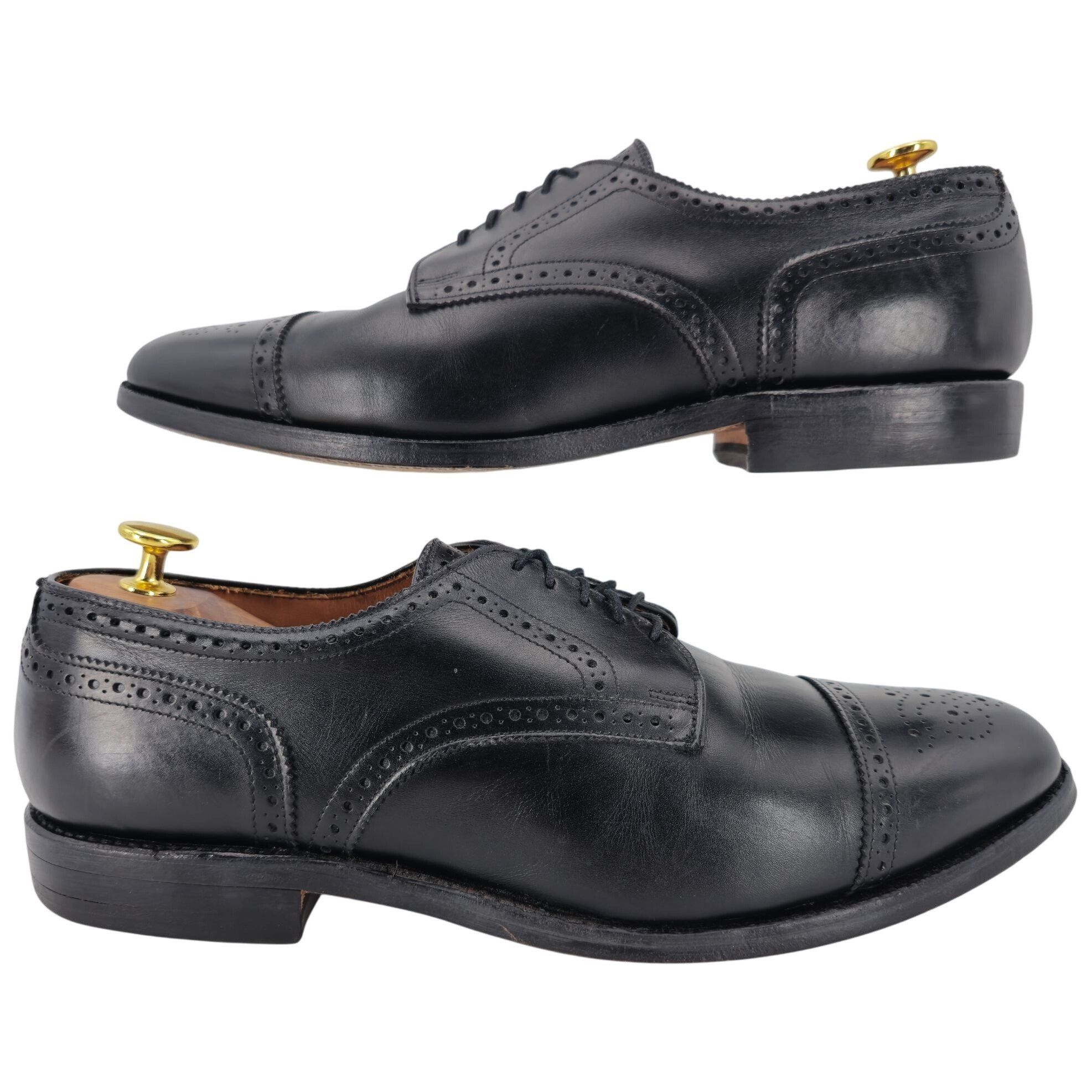Allen Edmonds Vintage Allen Edmonds Dress Shoes Men's 10.5D Black Leather Size US 10.5 / EU 43-44 - 4 Thumbnail