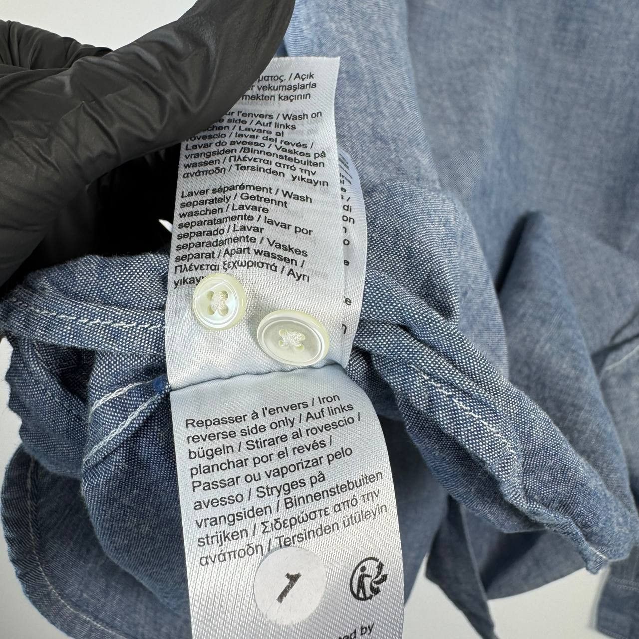 Lacoste Lacoste Chambray Button Down Shirt Blue Casual Mens Size S Size US S / EU 44-46 / 1 - 7 Thumbnail