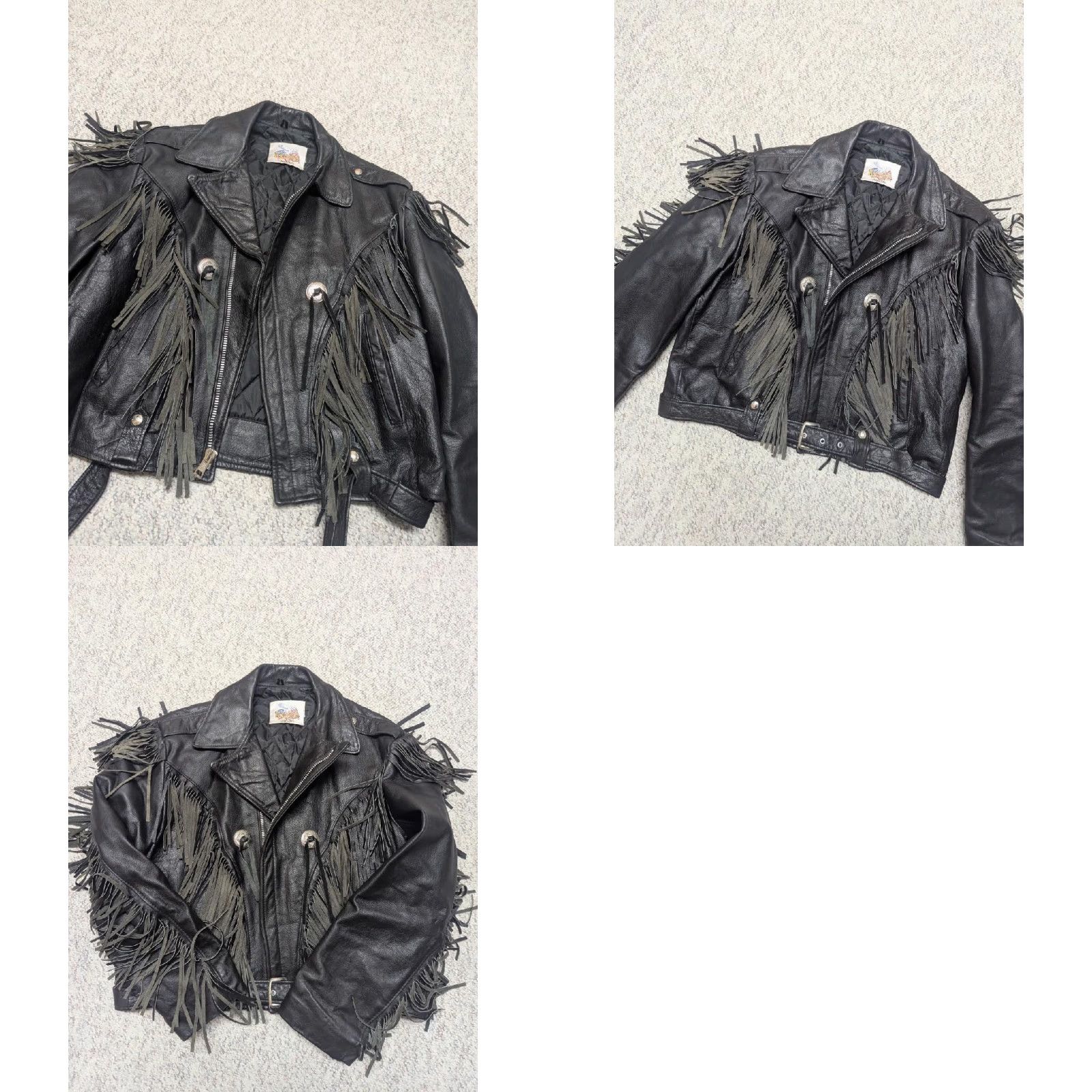 Vintage VINTAGE Excelled Motorcycle Jacket XL Black Leather 46-48 Men Concho US Made N/A Size US XL / EU 56 / 4 - 8 Thumbnail