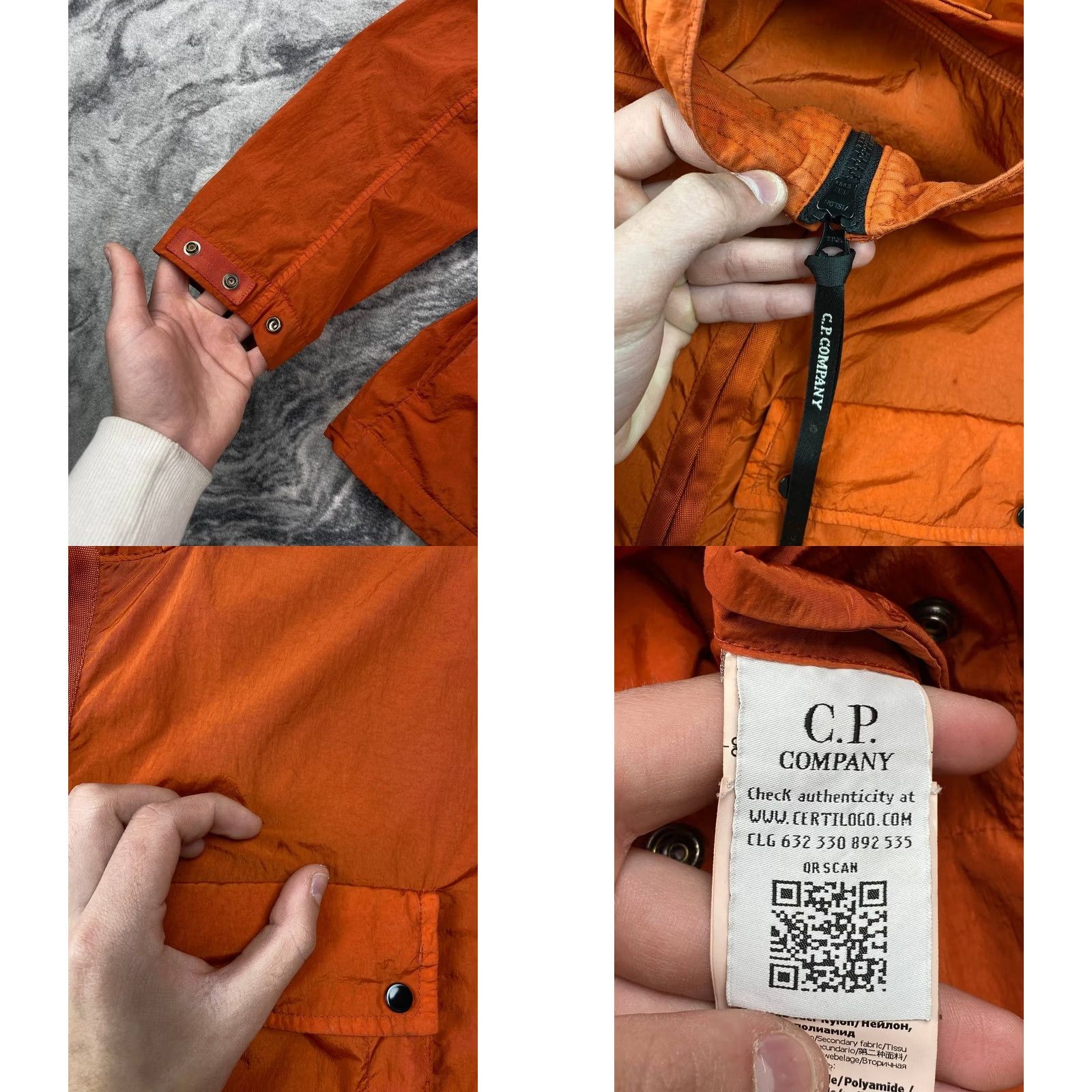 Vintage C.P. Company Chrome-R Mixed Goggle Overshirt Men Size M Orange Jacket Windbreaker Spring Nylon Zip Casual Mens Size US M / EU 48-50 / 2 - 8 Thumbnail