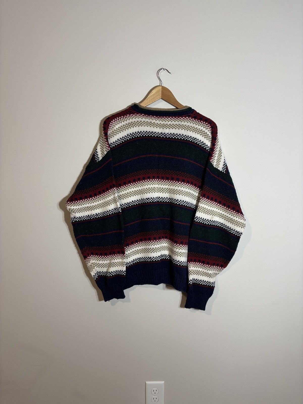Vintage Vintage Berwick Fair Isle Style Sweater Cotton Made in USA L Size US L / EU 52-54 / 3 - 4 Thumbnail