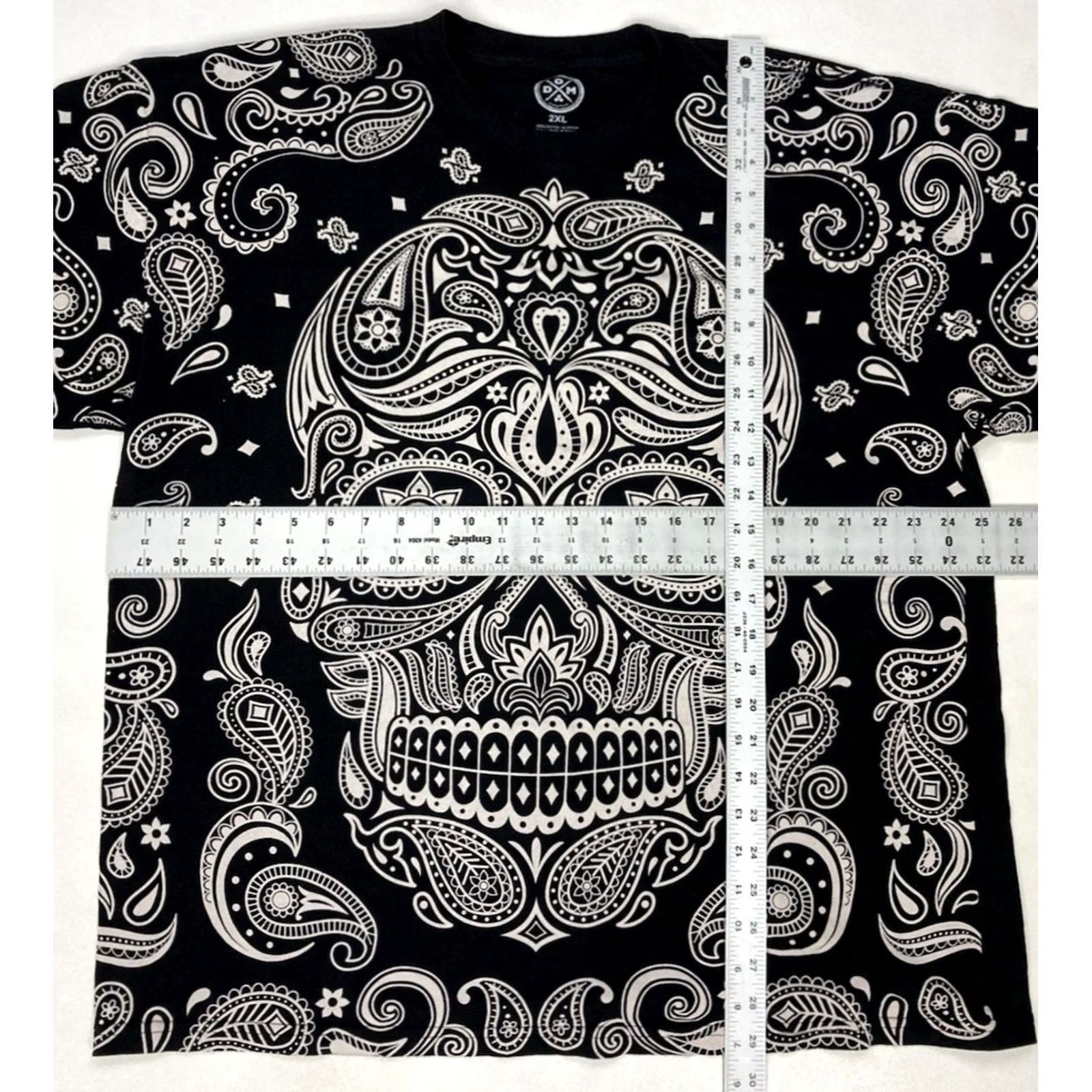 Vintage ODM Skull Graphic T-shirt Men XL Black Short Sleeve Crew Neck Logo All Seasons Size US XL / EU 56 / 4 - 5 Thumbnail