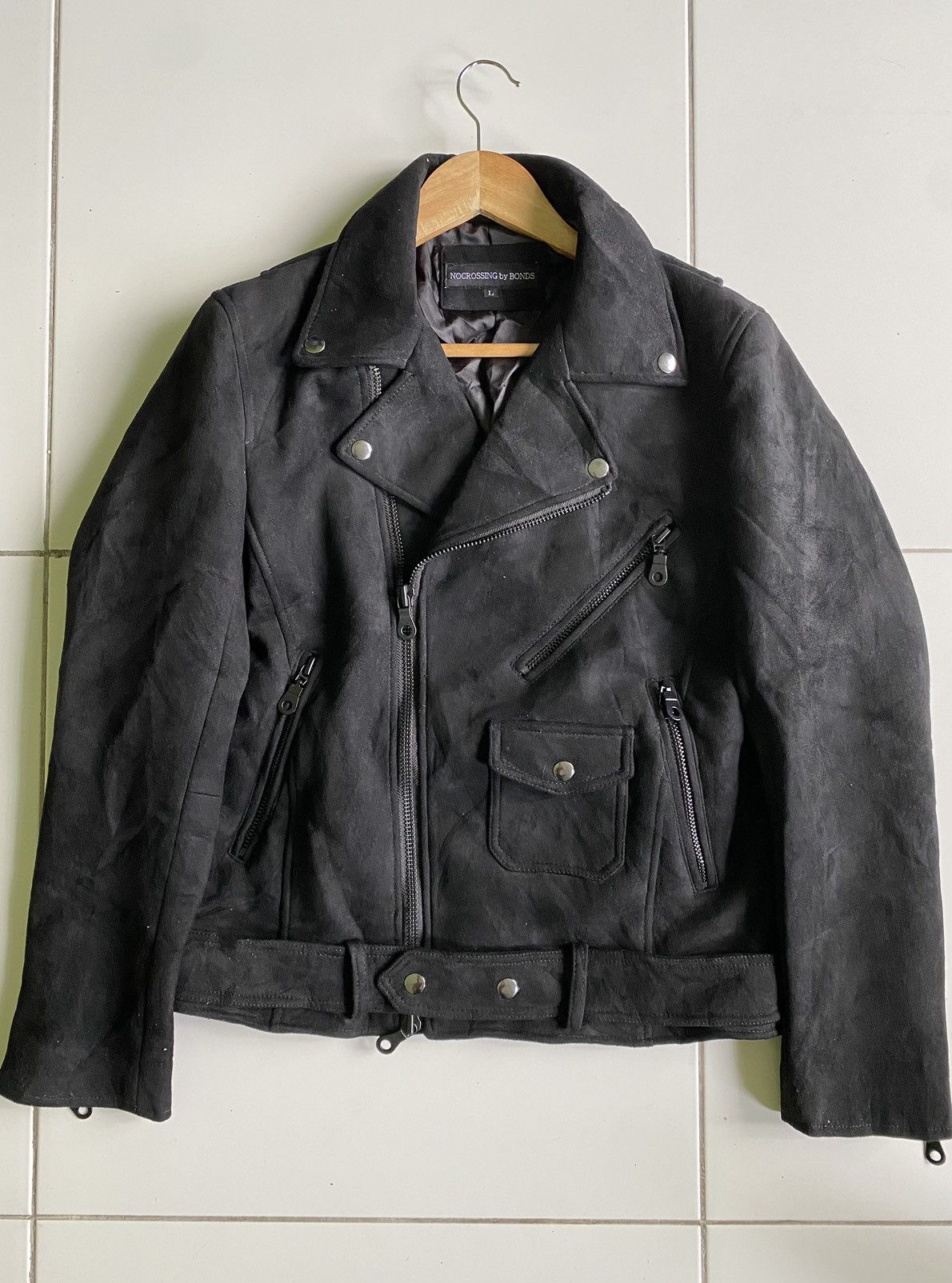 Designer NOCROSSING BY BONDS WOOL SEDITIONARIES LEATHER JACKETS Size US L / EU 52-54 / 3 - 1 Thumbnail