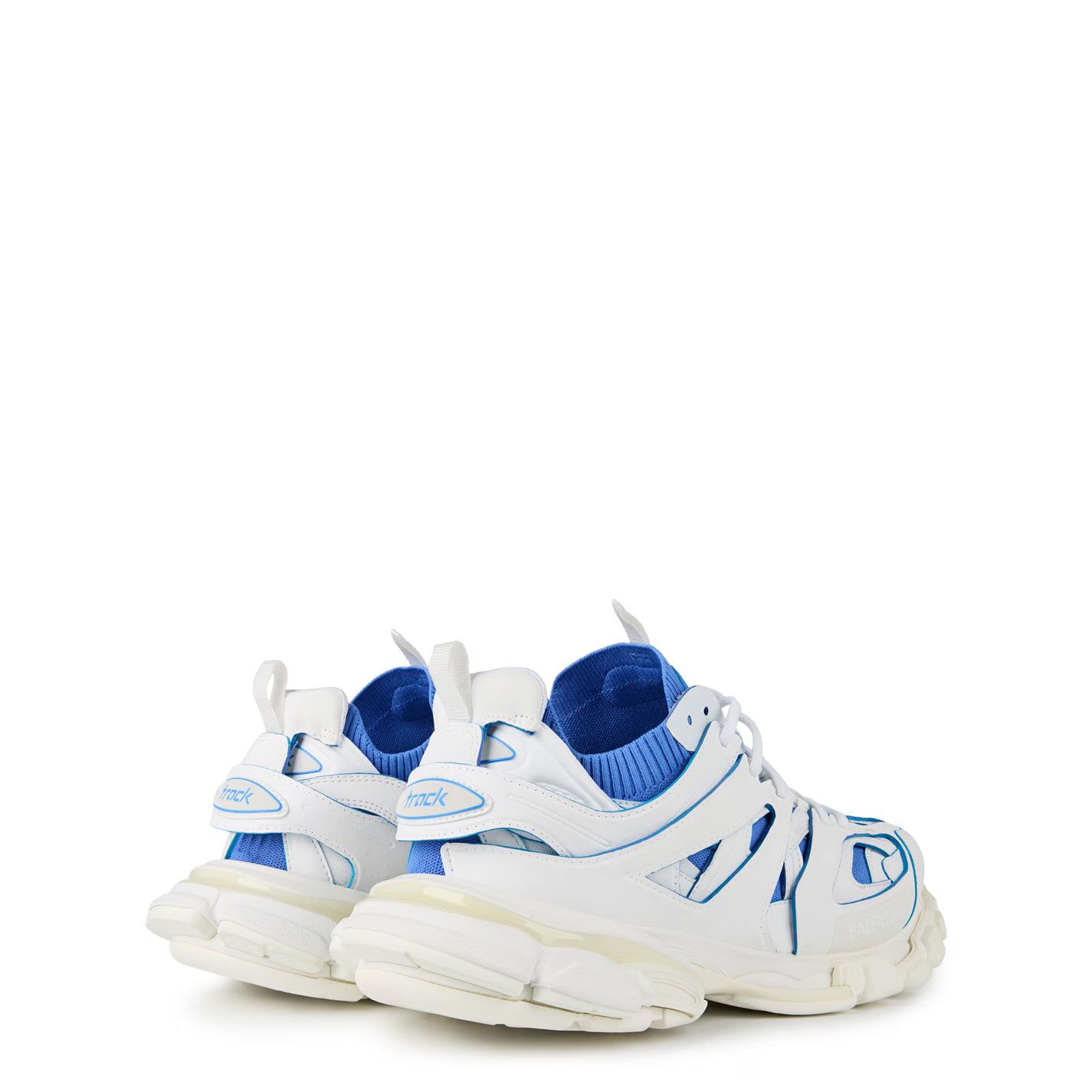 Balenciaga o1g2r1mq0226 Track Sock Trainers In White/Blue Size US 10 / EU 43 - 5 Thumbnail