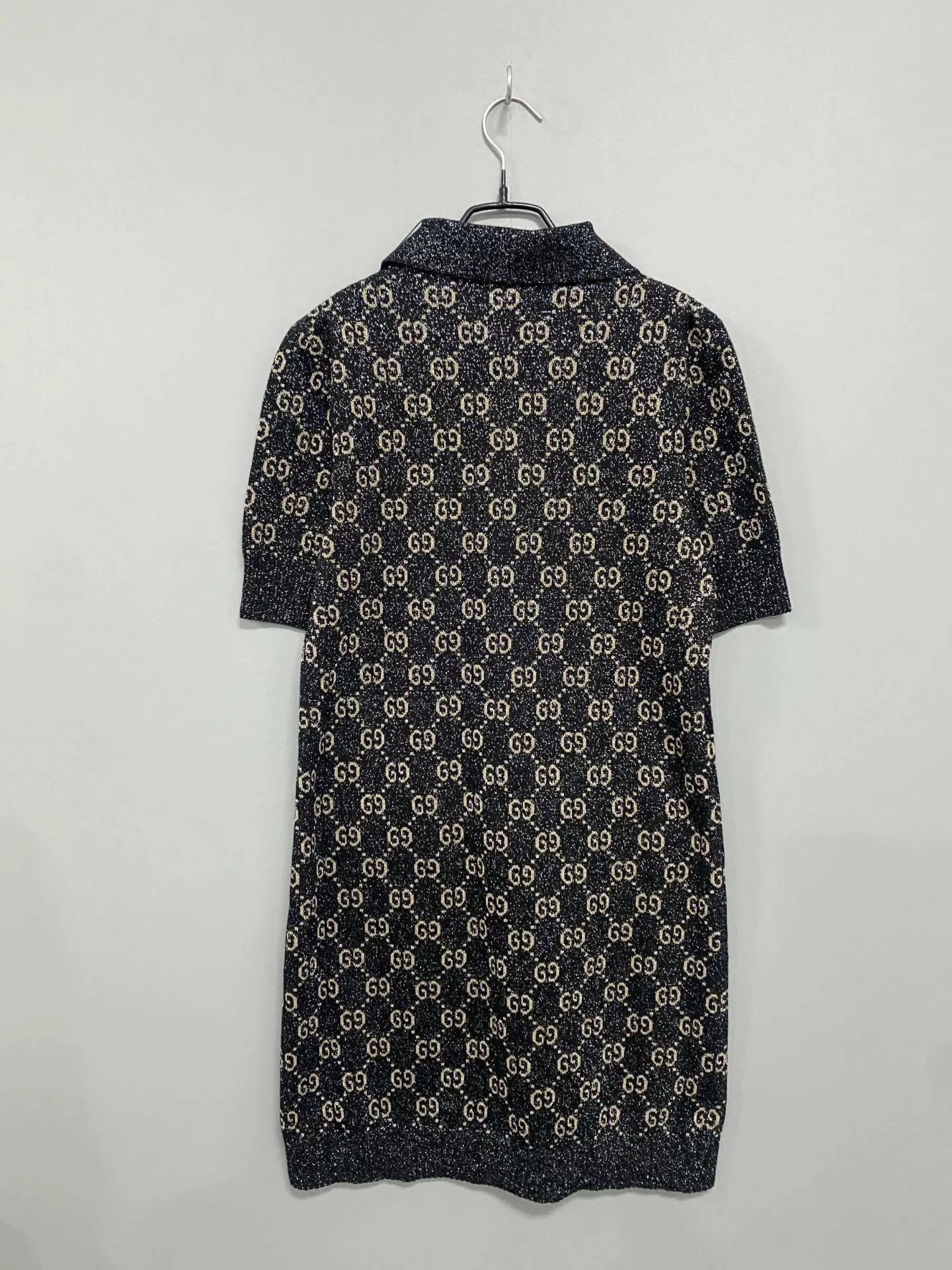 Gucci GUCCI Silver-Threaded GG All-Over Print Knit Dress S Size S / US 4 / IT 40 - 3 Thumbnail