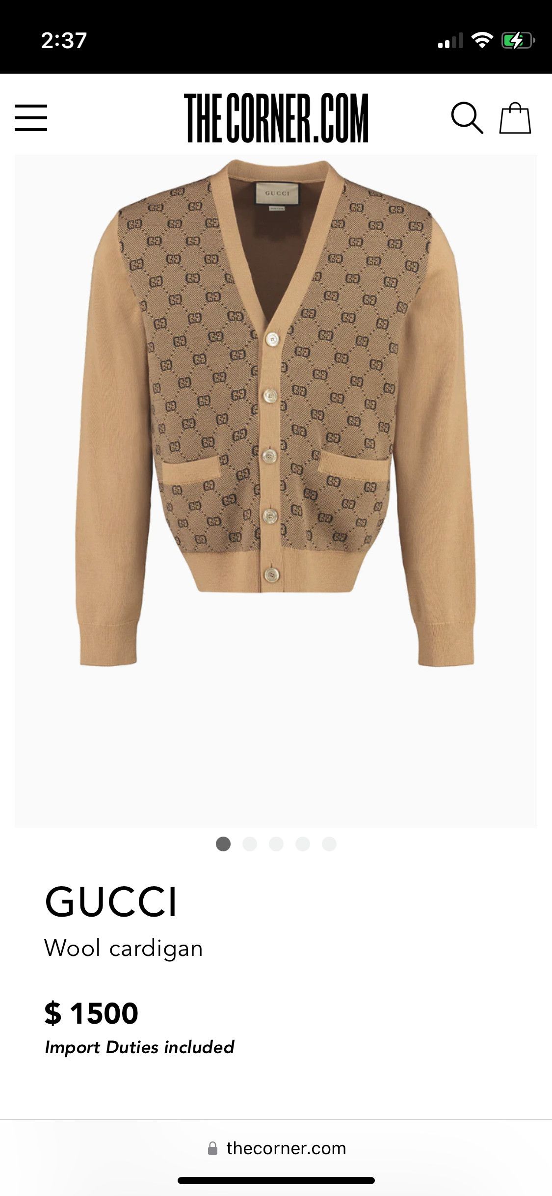 Gucci Gucci cardigan Size US M / EU 48-50 / 2 - 6 Thumbnail