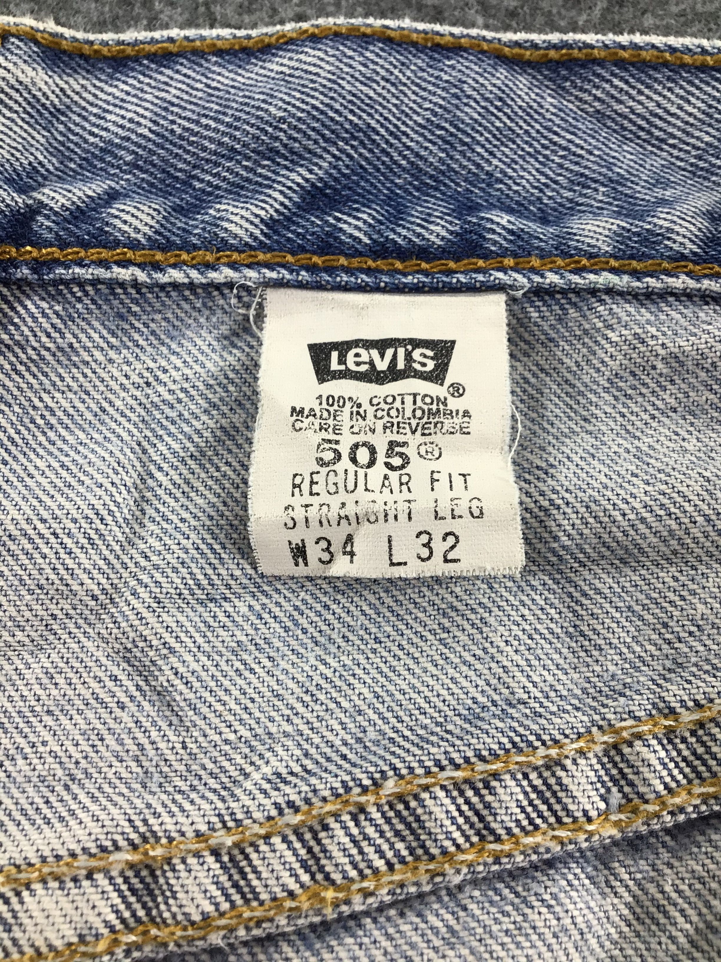 Levi's Vintage Levis 505 Jeans Light Wash -J465 Size US 34 / EU 50 - 10 Thumbnail