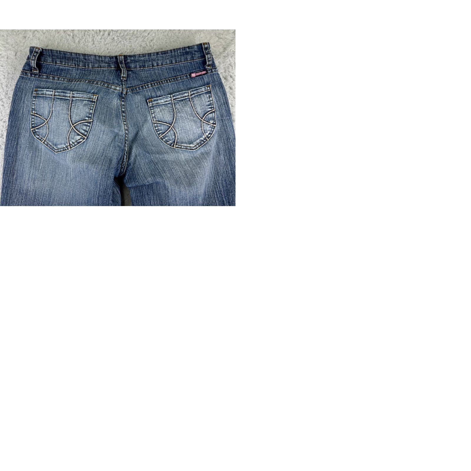 Vintage Bubblegum Jeans Womens 30 Blue Denim Bootcut Cotton Blend 30x32 Jeans Bootscut Womens Blue Bubblegum 90s Western Modern Classics Size 30" / US 8 / IT 44 - 10 Thumbnail