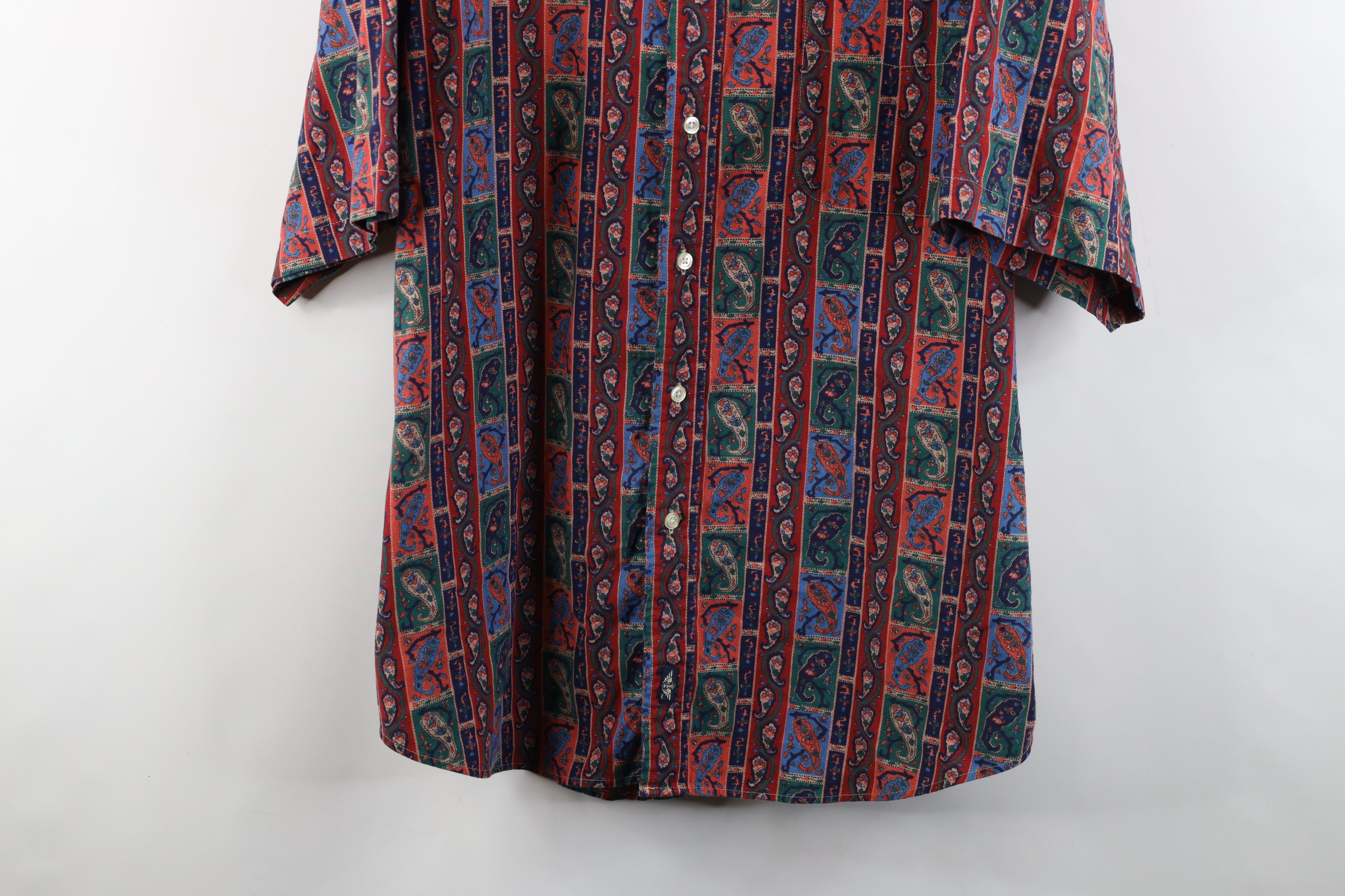 Vintage Vintage 90s Streetwear Baggy Fit Short Sleeve Button Shirt Size US XL / EU 56 / 4 - 3 Thumbnail