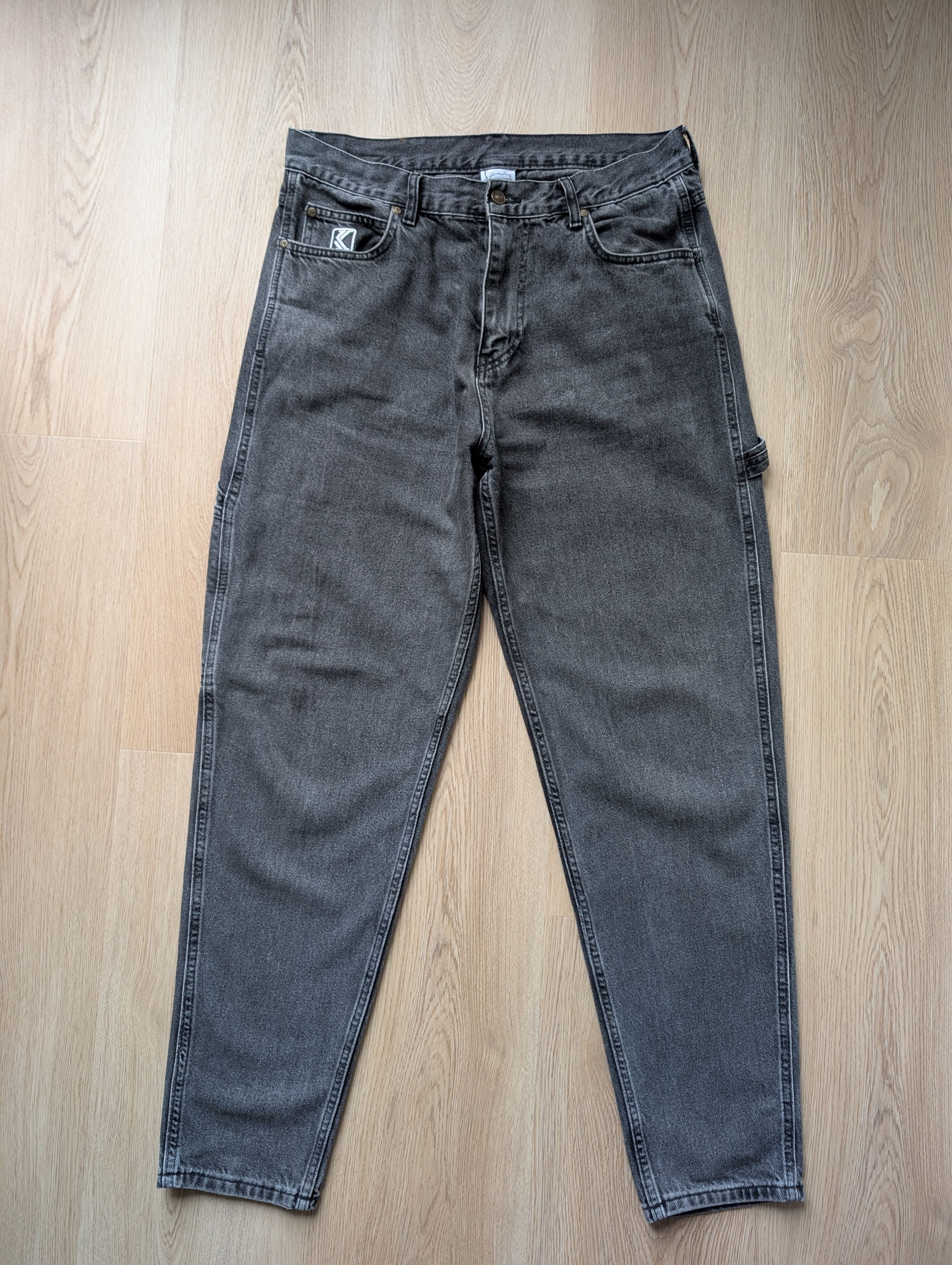 Karl Kani Karl Kani Gray Single Knee Jeans Hip Hop Pants Size L 34x32 Size US 34 / EU 50 - 2 Thumbnail