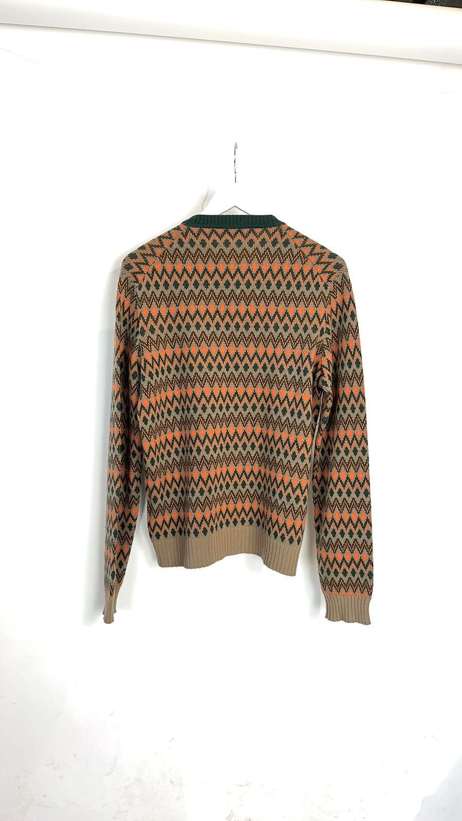 Prada Prada AW/18 Runway Chevron Logo Cashmere Crew-Neck Sweater Size US S / EU 44-46 / 1 - 2 Thumbnail