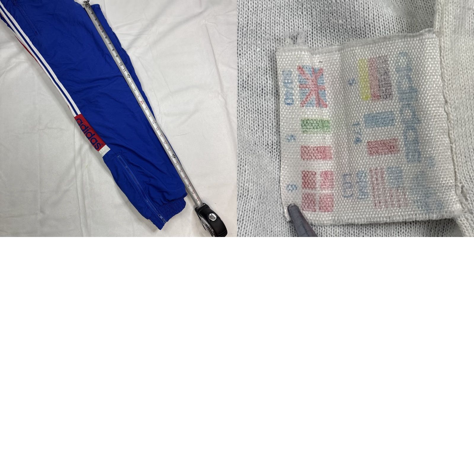 Adidas VINTAGE Adidas Windbreaker Lined Pants Mens Large Blue Originals Track Pants Size US 33 - 8 Thumbnail